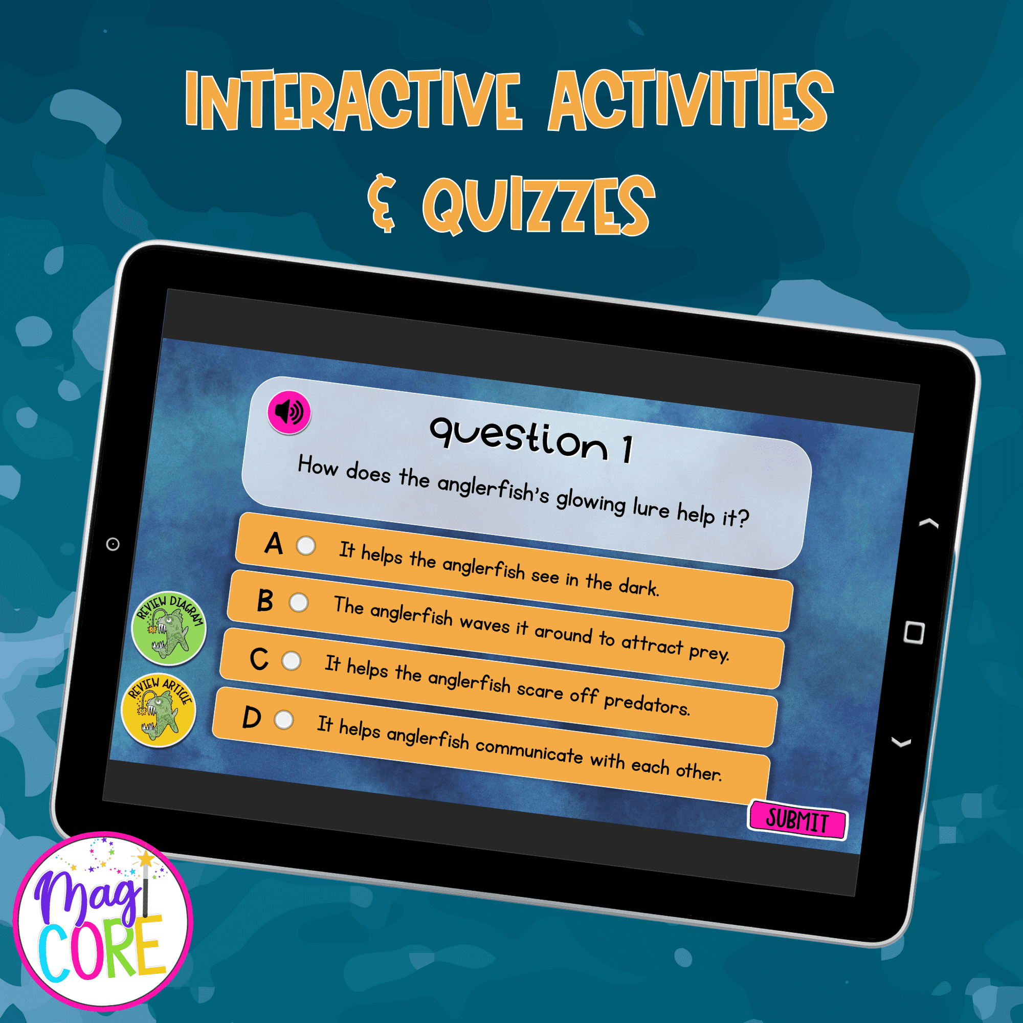 Anglerfish Interactive Lesson Digital Activity Ocean Animals Life Cycle Habitat - Image 5