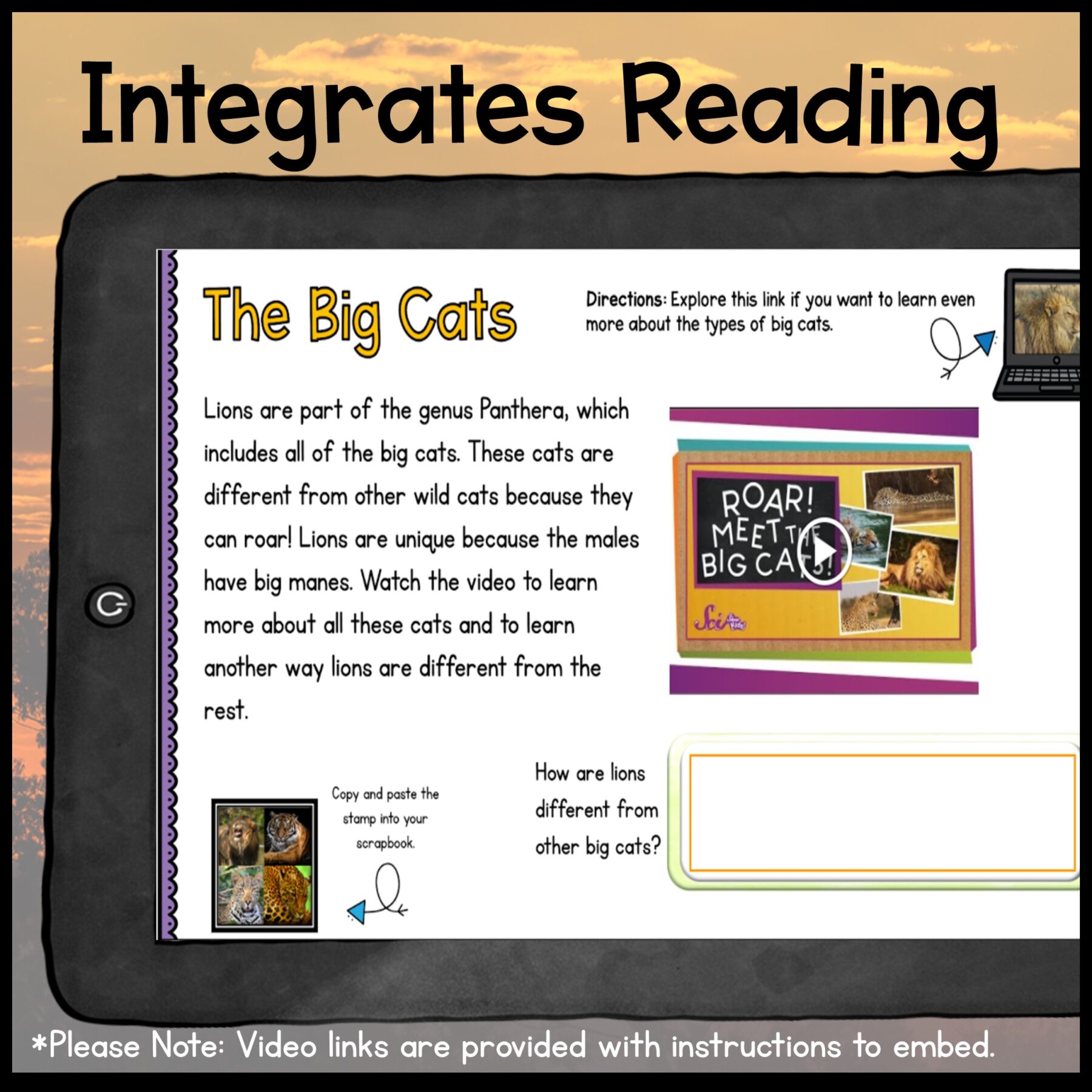 Savanna Animals Digital Research WebQuest BUNDLE - 2nd-5th Grade - Google Slides - Image 2