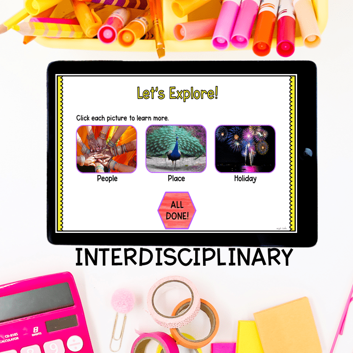 India Diwali Virtual Field Trip 1st Grade Google Slides Seesaw Holiday Activity - Image 2