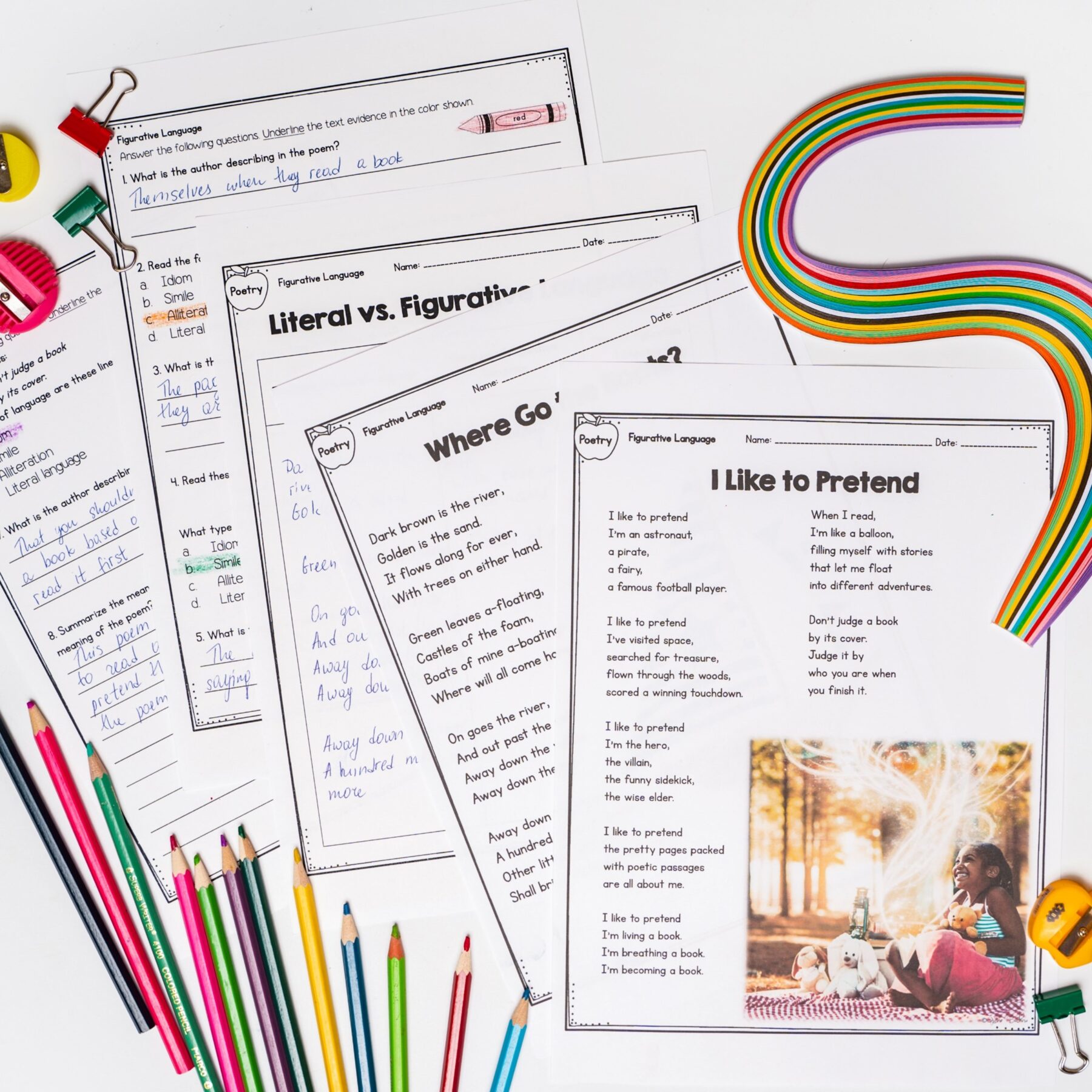 Figurative Language Reading Comprehension - 2nd Grade Florida BEST - ELA.2.R.3.1 - Image 2
