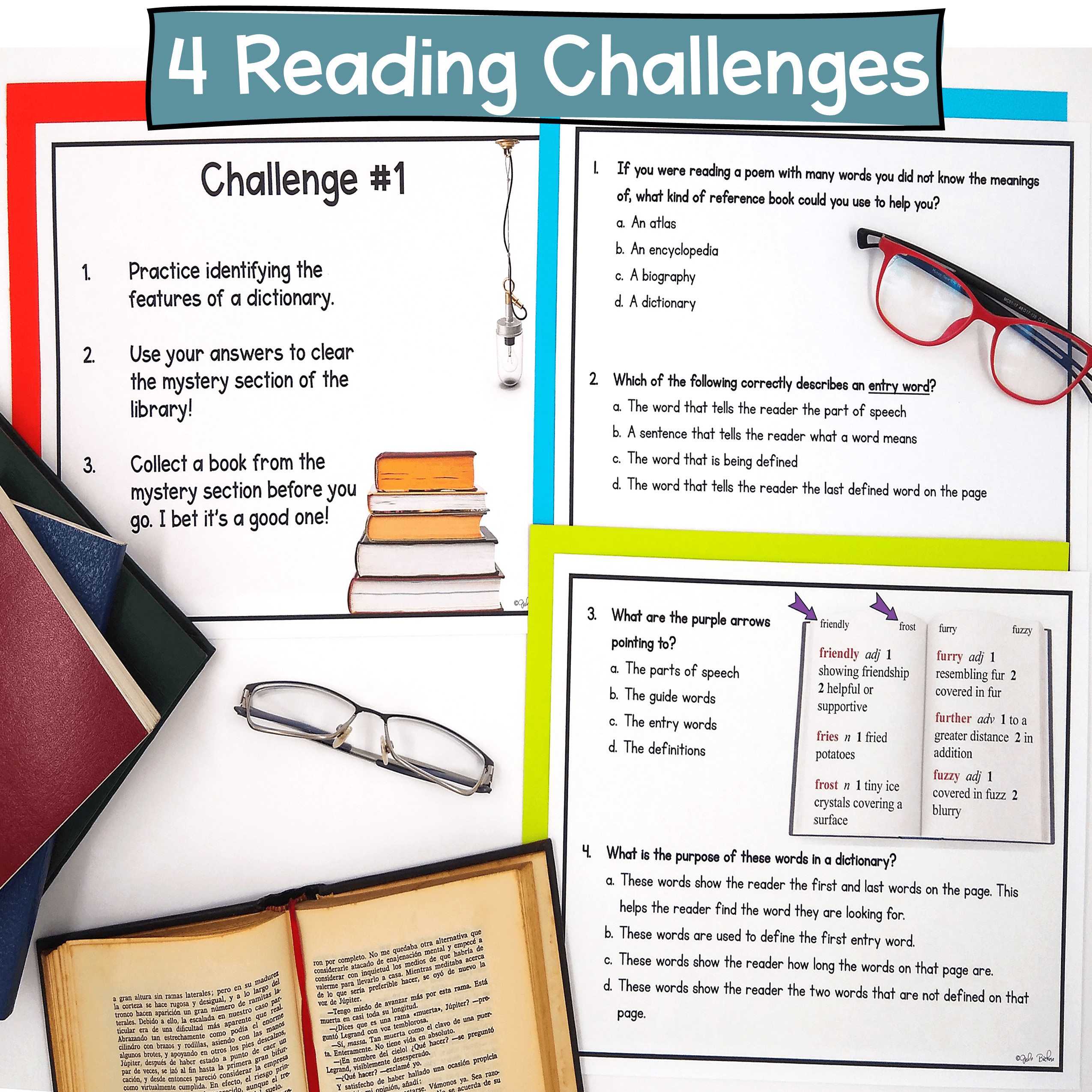 Dictionary Skills 2nd & 3rd Grade ELA Escape Room & Webscape™ Digital Activities - Image 2