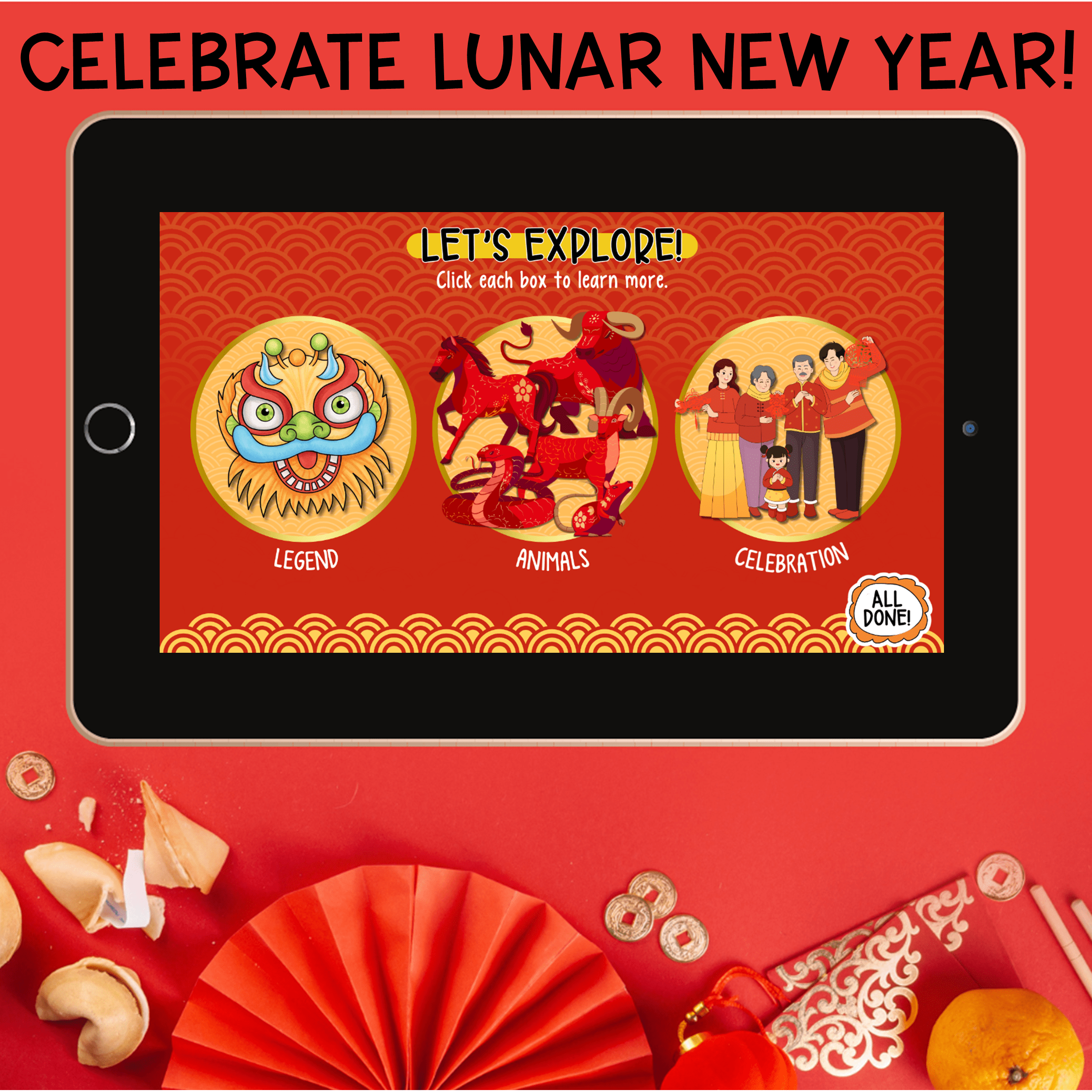 Lunar New Year 2025 Virtual Field Trip Chinese Zodiac Digital Activity K & 1st - Image 2