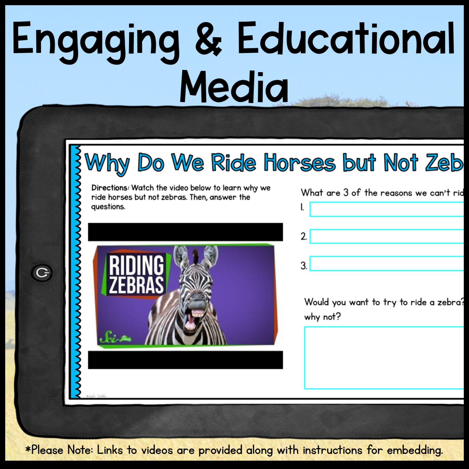 Zebras Digital Research WebQuest - 2nd-5th Grade - Google Slides - Image 3