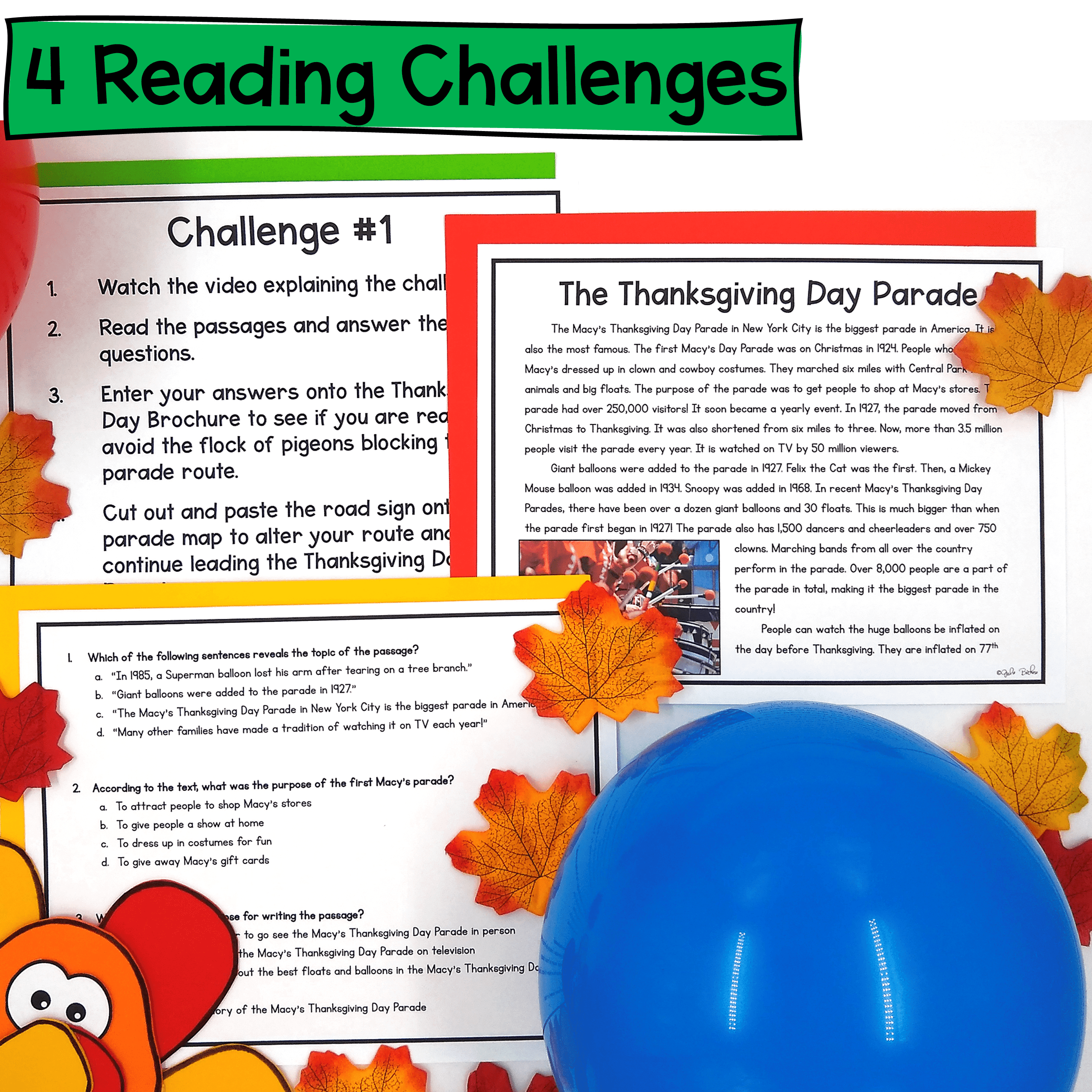 Thanksgiving Day Parade 2nd 3rd Grade Reading Social Studies Science STEAM - Image 3