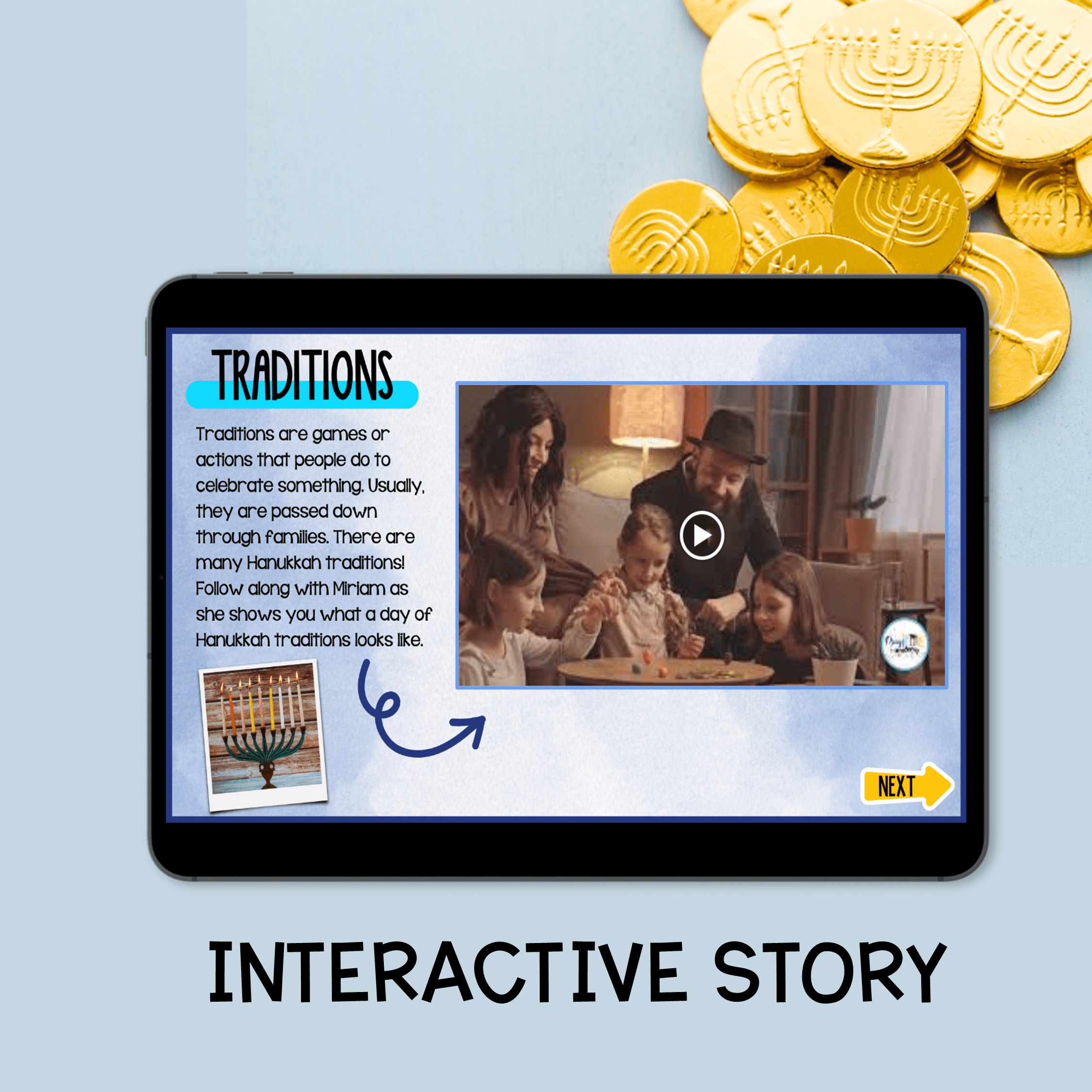 Hanukkah Virtual Field Trip 1st Grade Holidays Around the World Digital Activity - Image 3