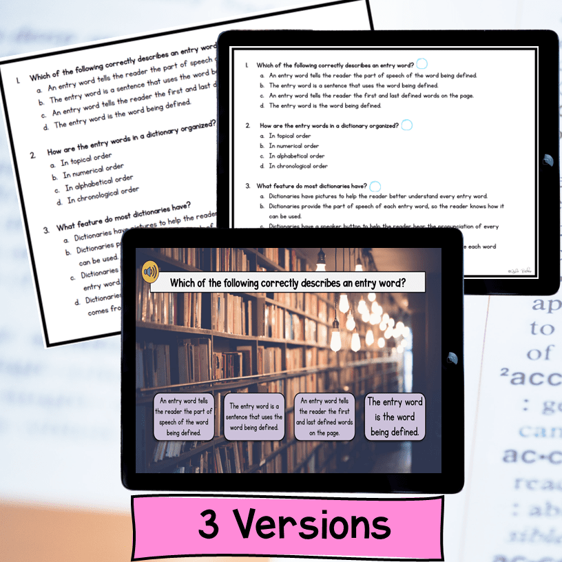 Dictionary Skills 4th & 5th Grade ELA Escape Room & Webscape™ Digital Activities - Image 4