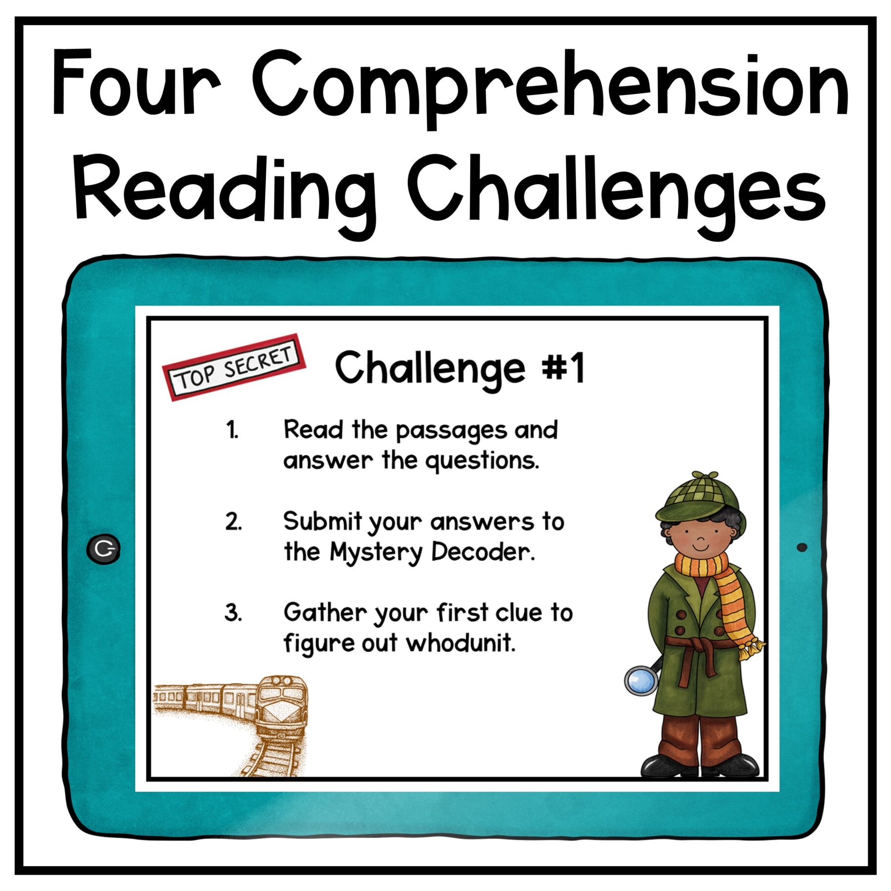 Reading Comprehension Review Escape Room Bundle 4th 5th Grade Printable Digital - Image 4