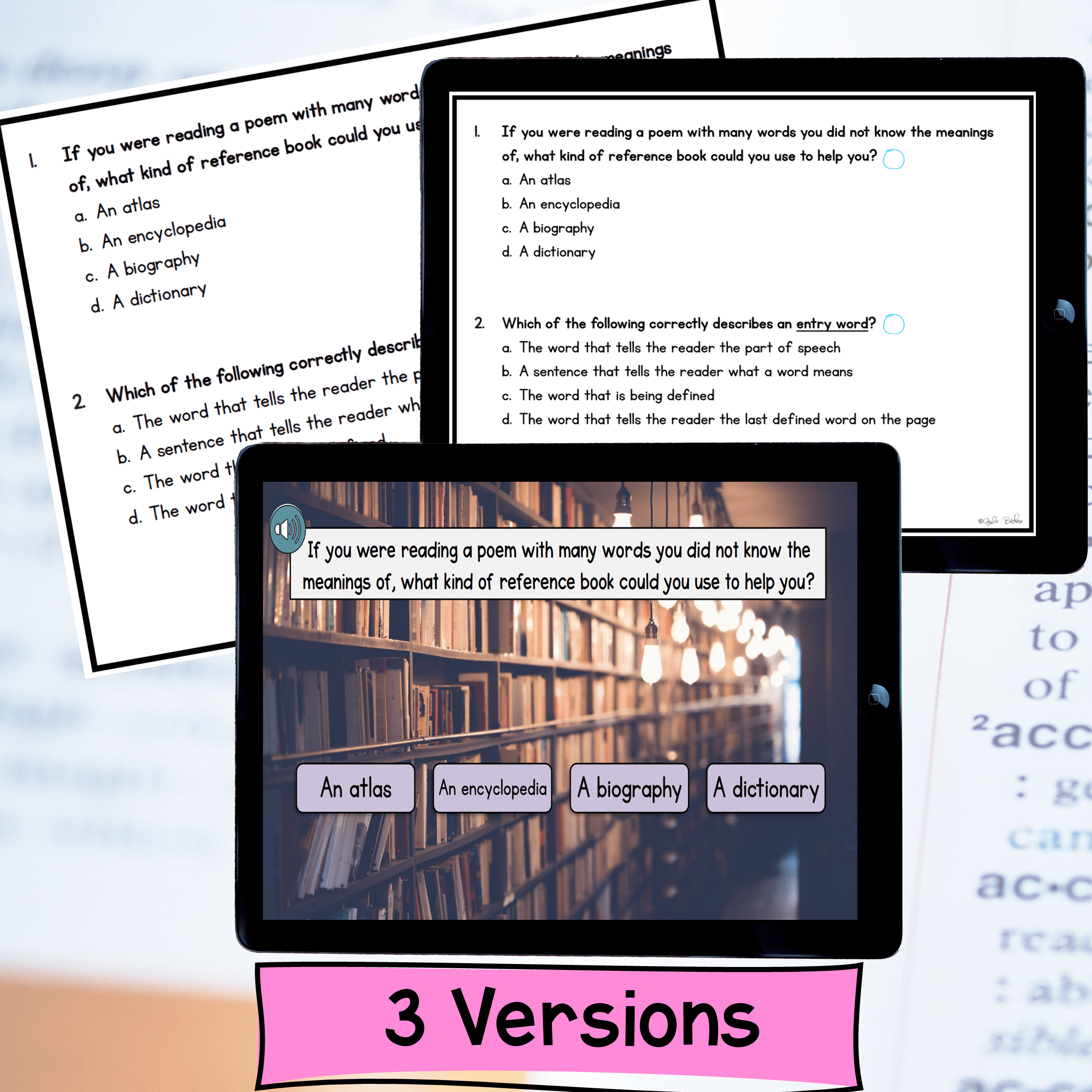 Dictionary Skills 2nd & 3rd Grade ELA Escape Room & Webscape™ Digital Activities - Image 4
