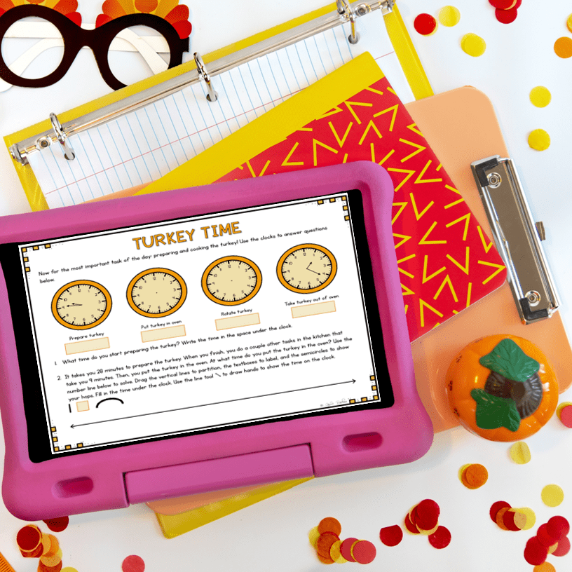 Thanksgiving Feast - Project Based Learning - 4th Grade Math - Print & Digital - Image 5