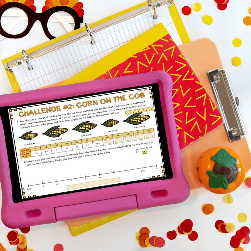 Thanksgiving Feast Project Based Learning 3rd Grade Math Activity & Worksheets - Image 5
