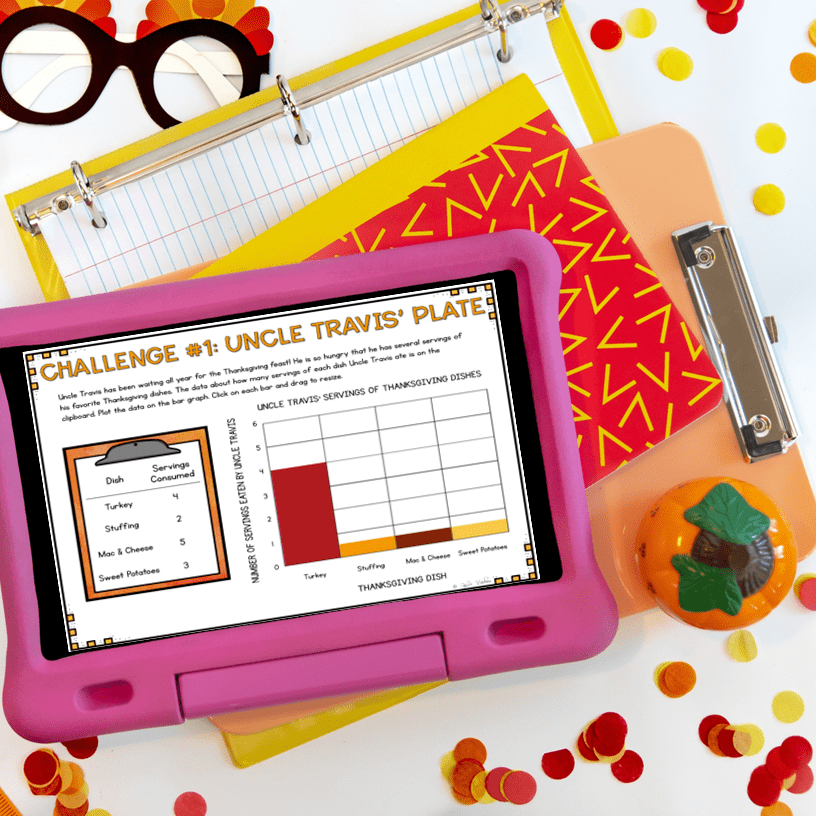Thanksgiving Feast Project Based Learning 2nd Grade Math Activity & Worksheets - Image 5
