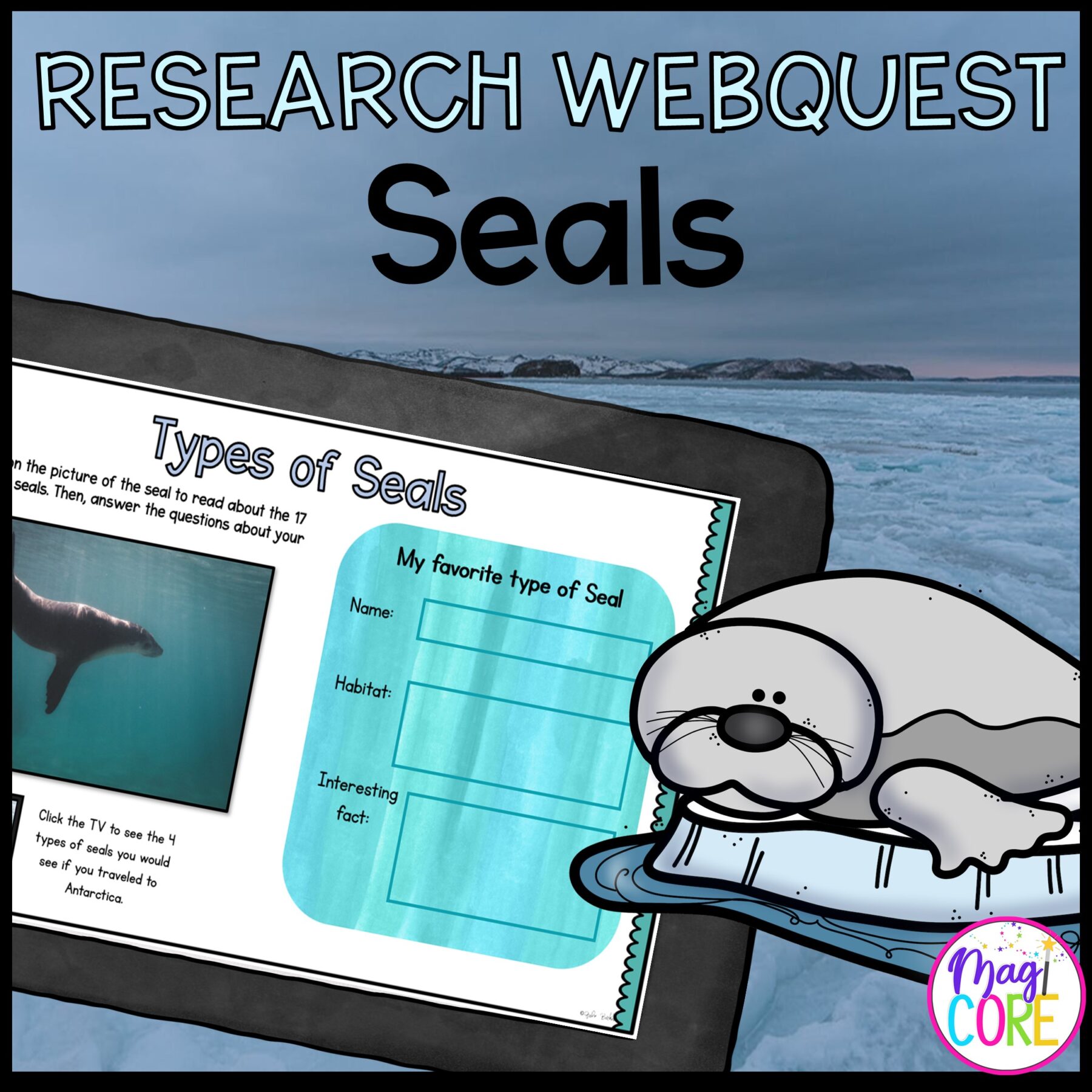 Ocean Animals Webquest Bundle & Report Writing Bonus - 2nd-5th Grade - Image 7