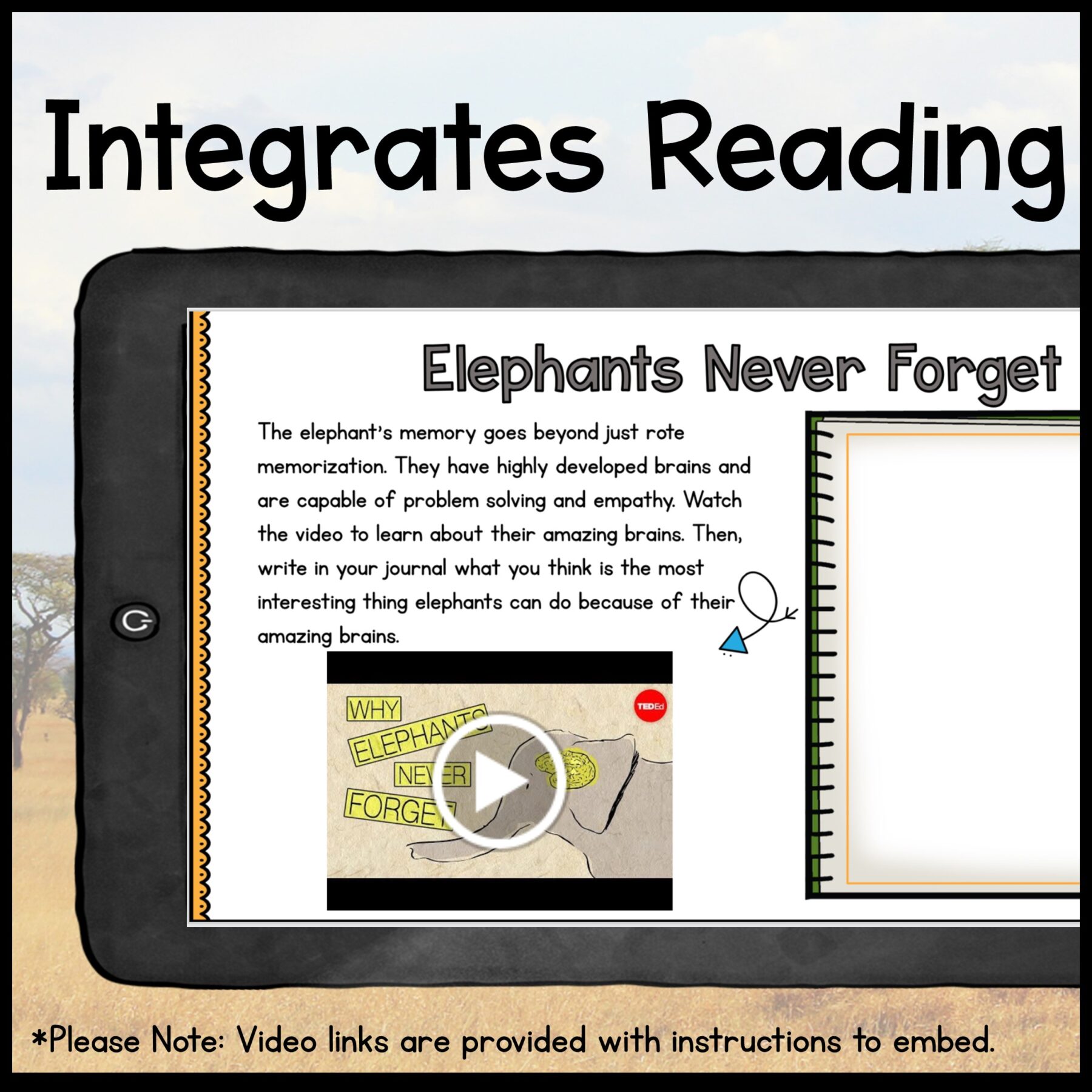 Savanna Animals Digital Research WebQuest BUNDLE - 2nd-5th Grade - Google Slides - Image 8