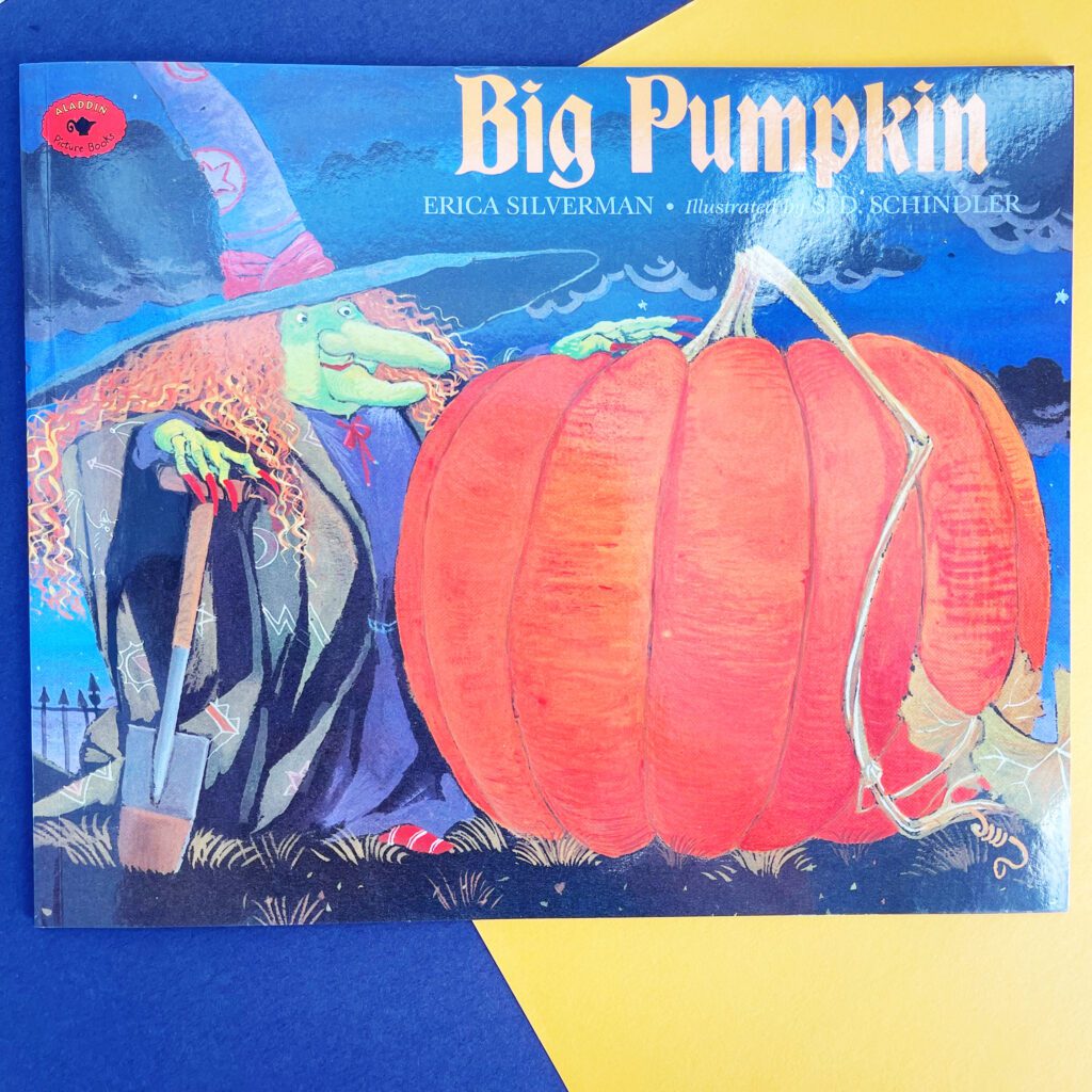 book cover showing a large pumpkin on halloween
