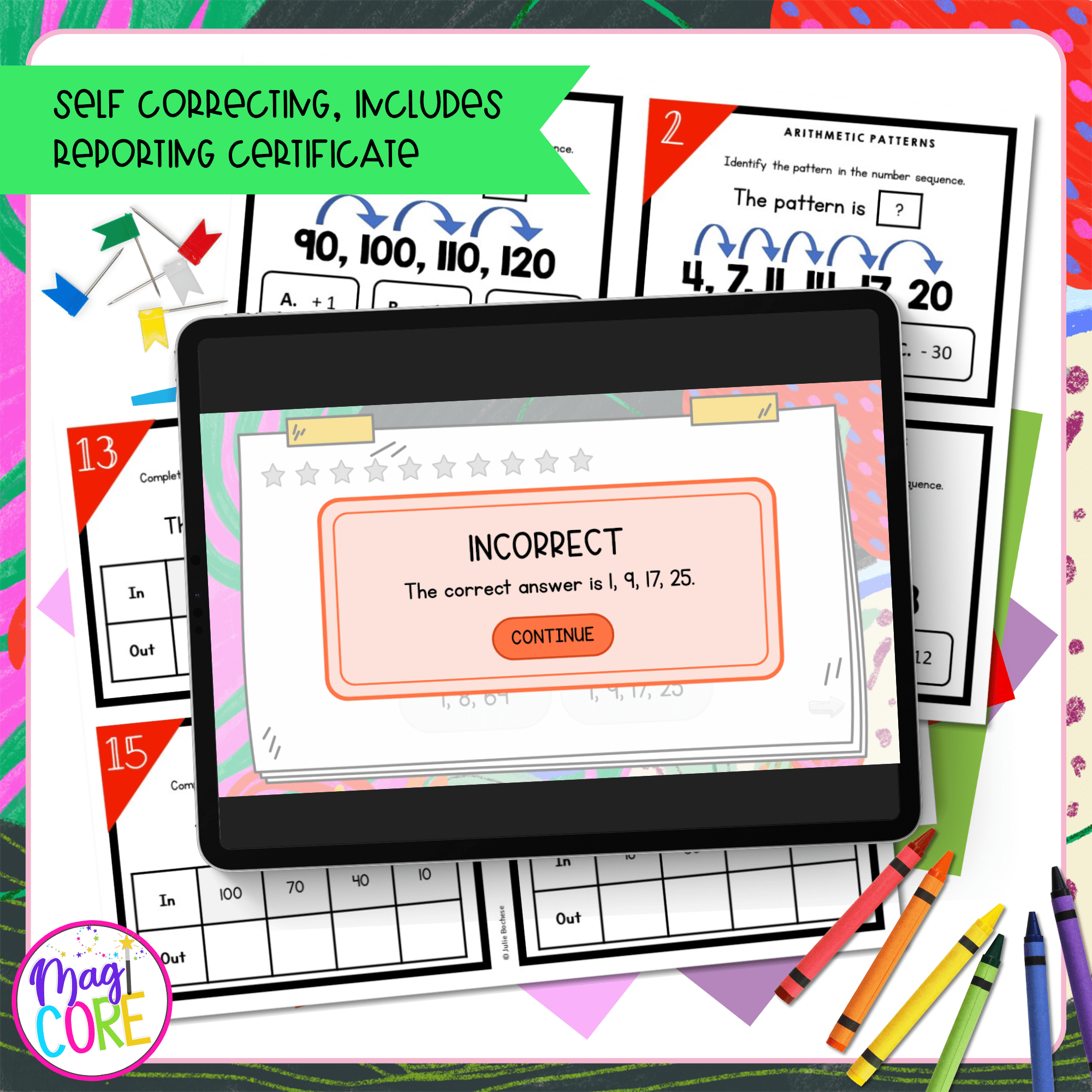 Identify Arithmetic Patterns - 3rd Grade Math Task Cards - 3.OA.D.9 - Image 3