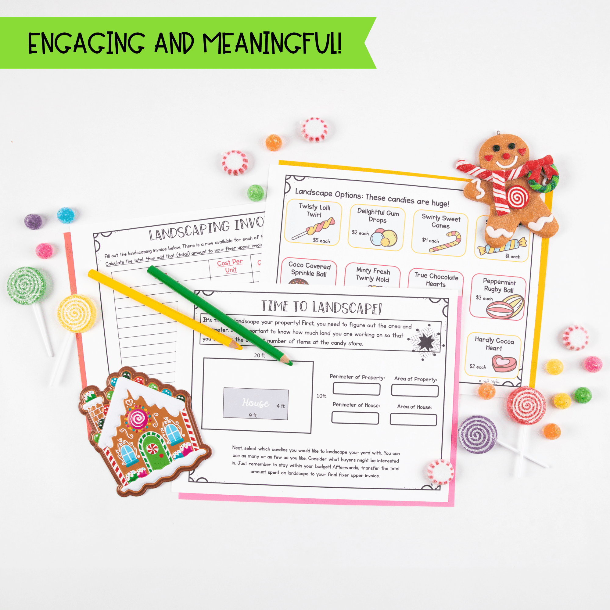 Gingerbread House 2nd 3rd Grade Christmas Math Writing Activity Print & Digital - Image 4