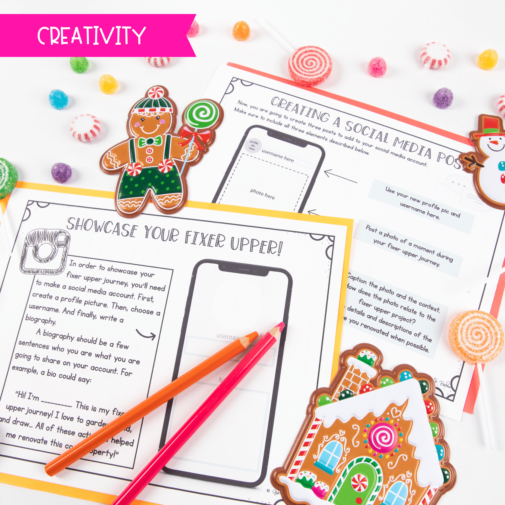 Gingerbread House 2nd 3rd Grade Christmas Math Writing Activity Print & Digital - Image 7