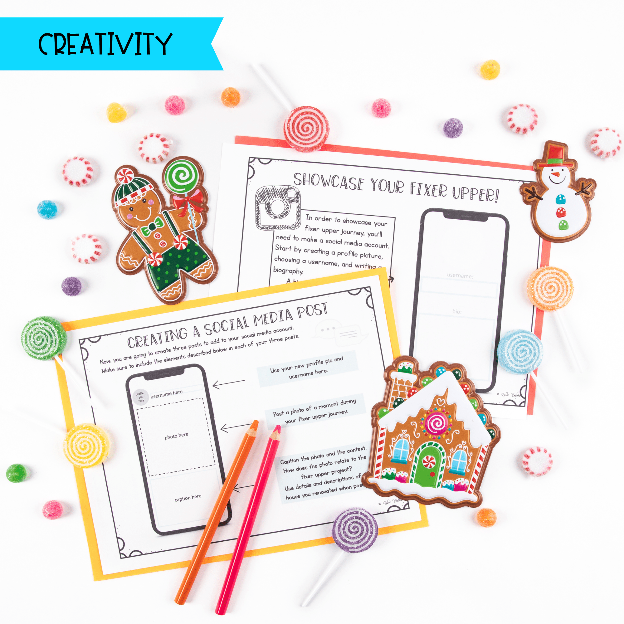 Gingerbread House 4th 5th & 6th Grade Christmas Math Writing Activity - Image 7