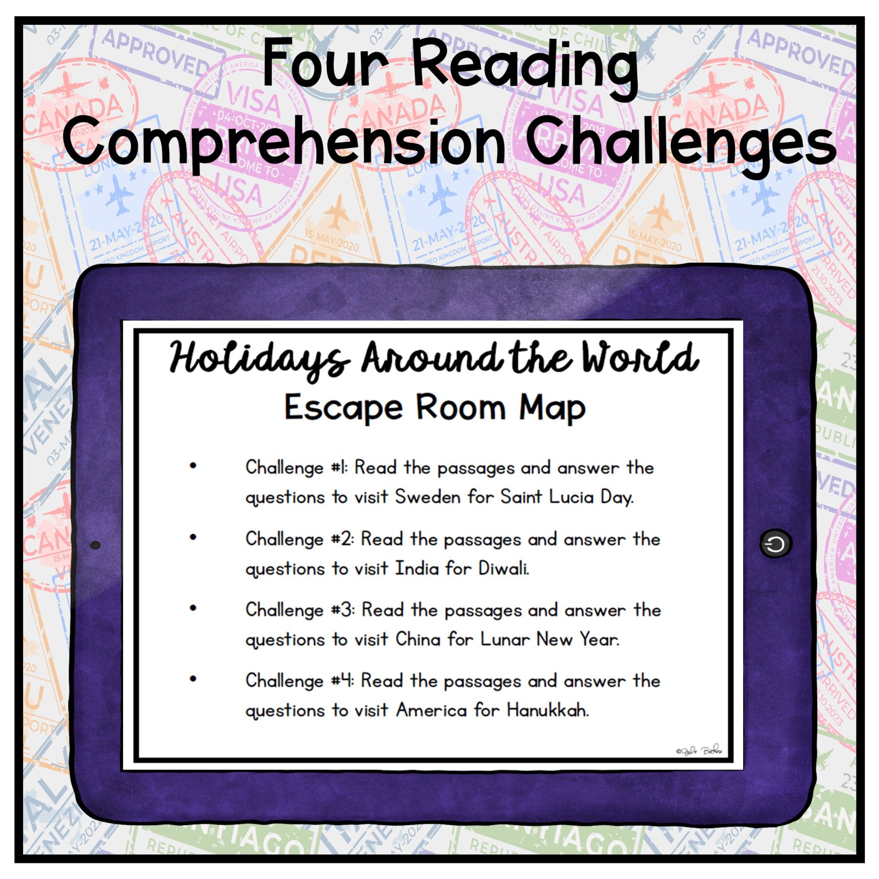 Holidays Around the World BUNDLE - 2nd-3rd Grade - Digital and Printable Format - Image 10