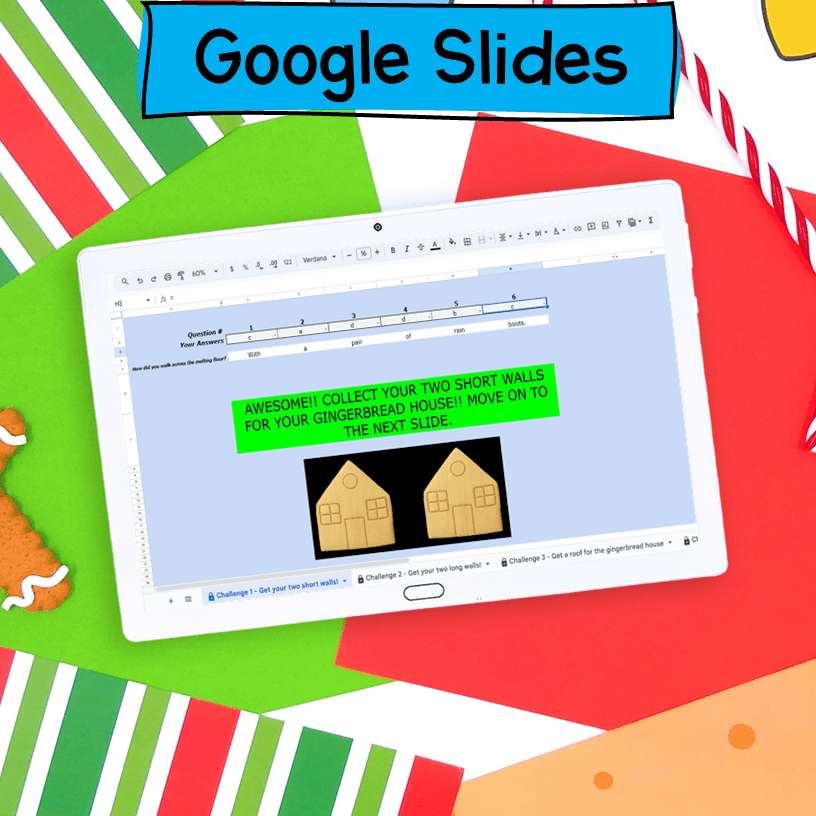 Gingerbread House Reading Escape Room 2nd 3rd Grade Christmas Holidays Activity - Image 6