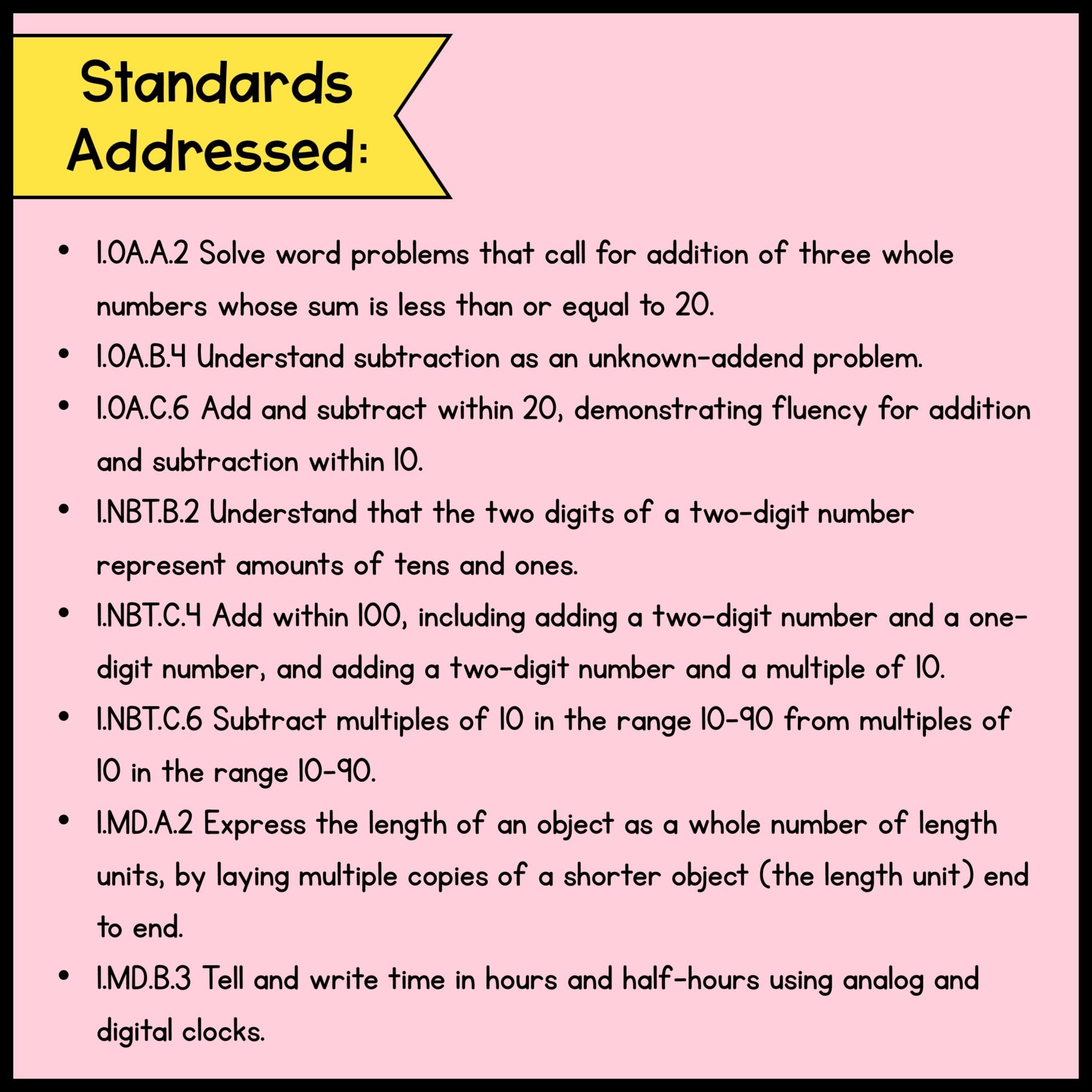 Project Based Learning – 1st Grade Math Bundle #2 - Image 12