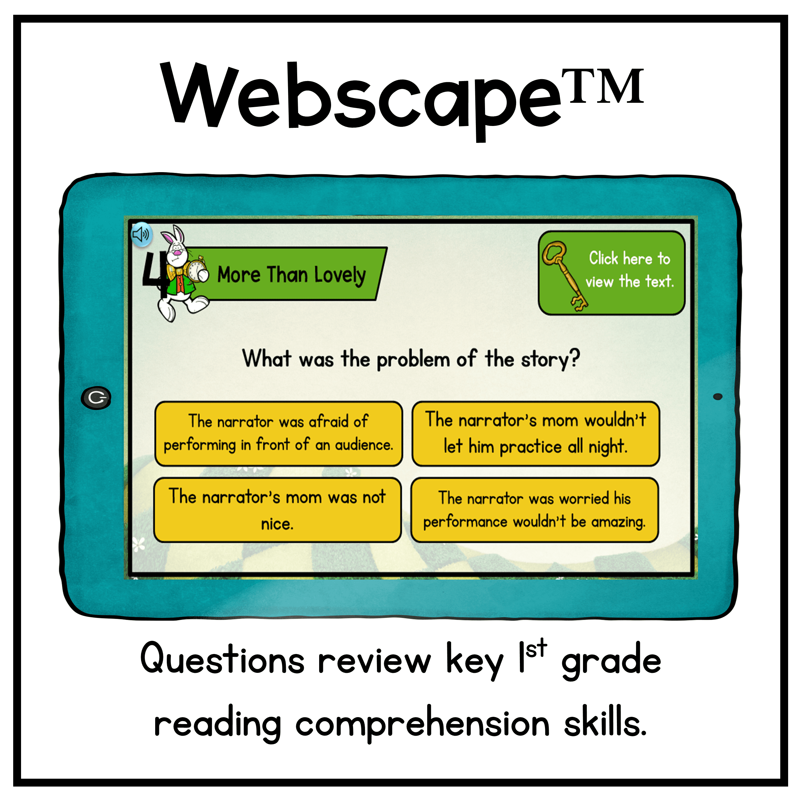 Recounting Stories in Wonderland Webscape™ Escape Room - 1st Grade - Image 12