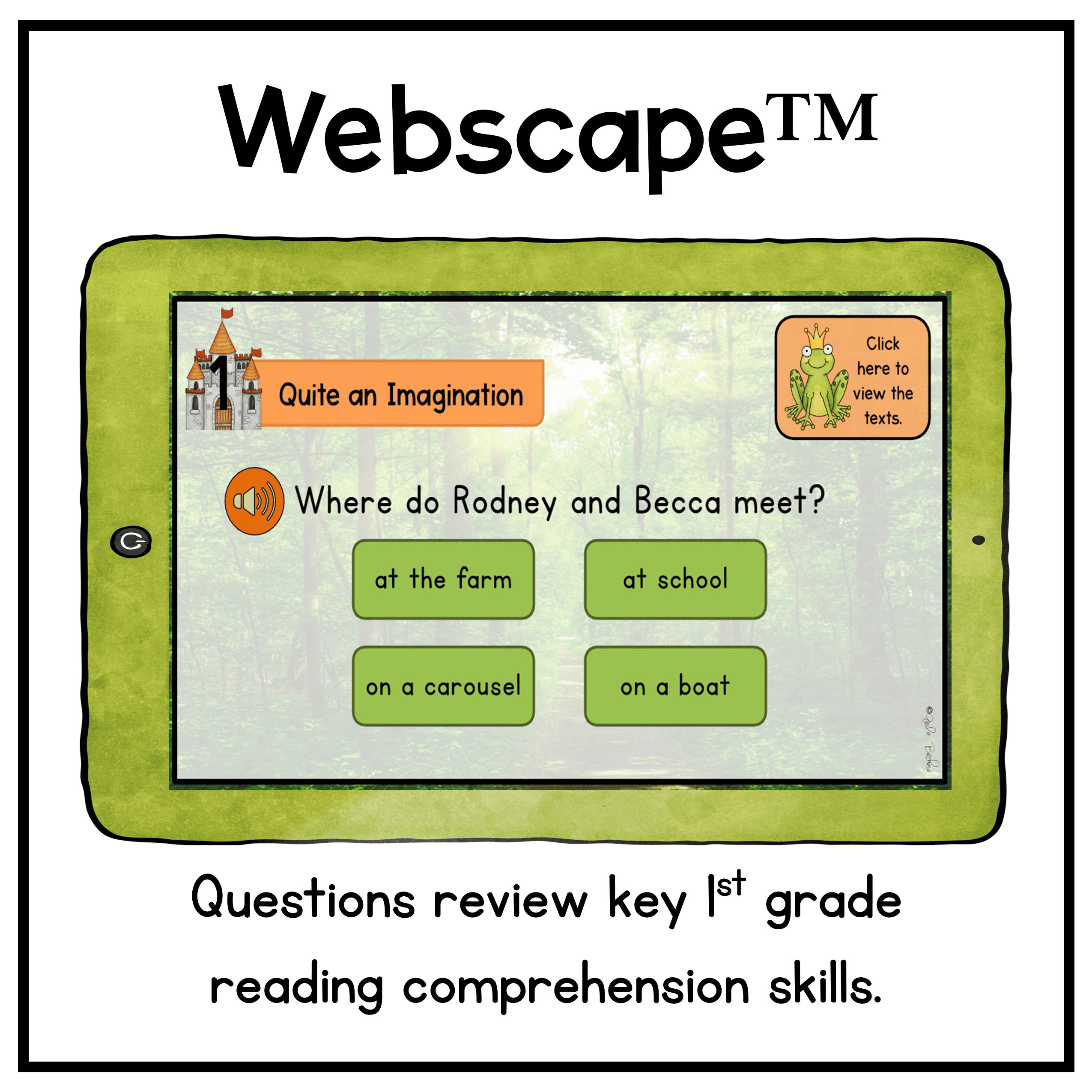 Enchanted Forest Characters, Setting, Events Plot Webscape Escape Room 1st Grade - Image 12