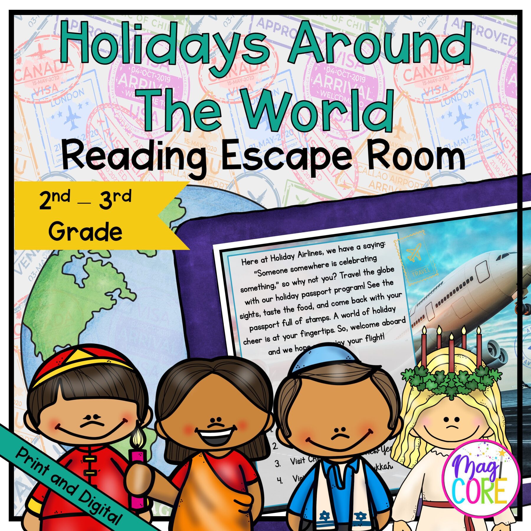 Holidays Around the World BUNDLE - 2nd-3rd Grade - Digital and Printable Format - Image 2