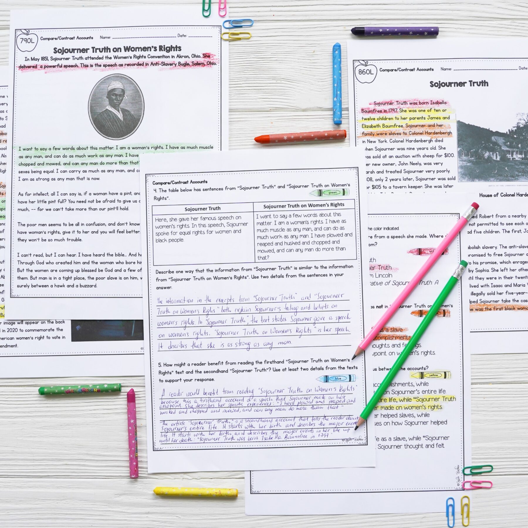 Compare & Contrast - 4th & 5th Grade Florida BEST Standards - ELA.4.R.3.3/5.R.3.3 - Image 2