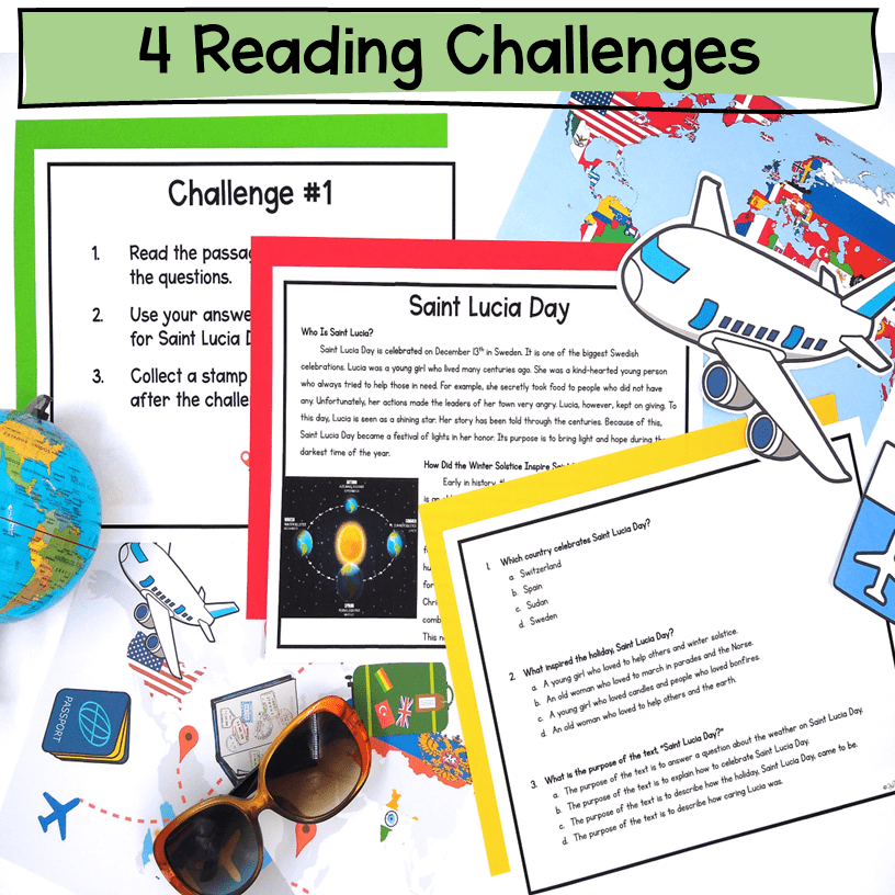 Holidays Around the World Escape Room 2nd 3rd Grade Christmas Reading Activity - Image 2