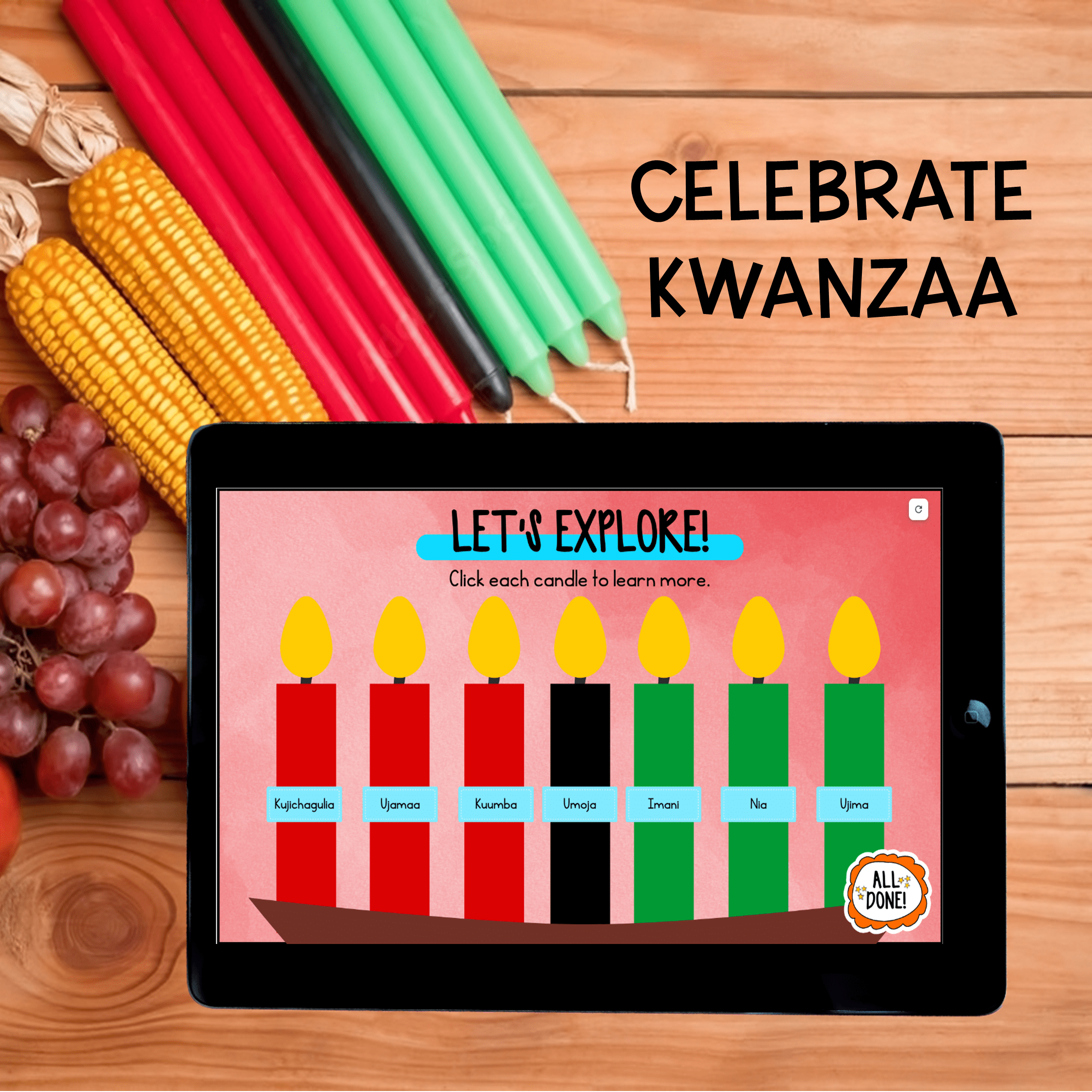 Kwanzaa Virtual Field Trip Holidays Around the World Digital Activity 1st Grade - Image 2