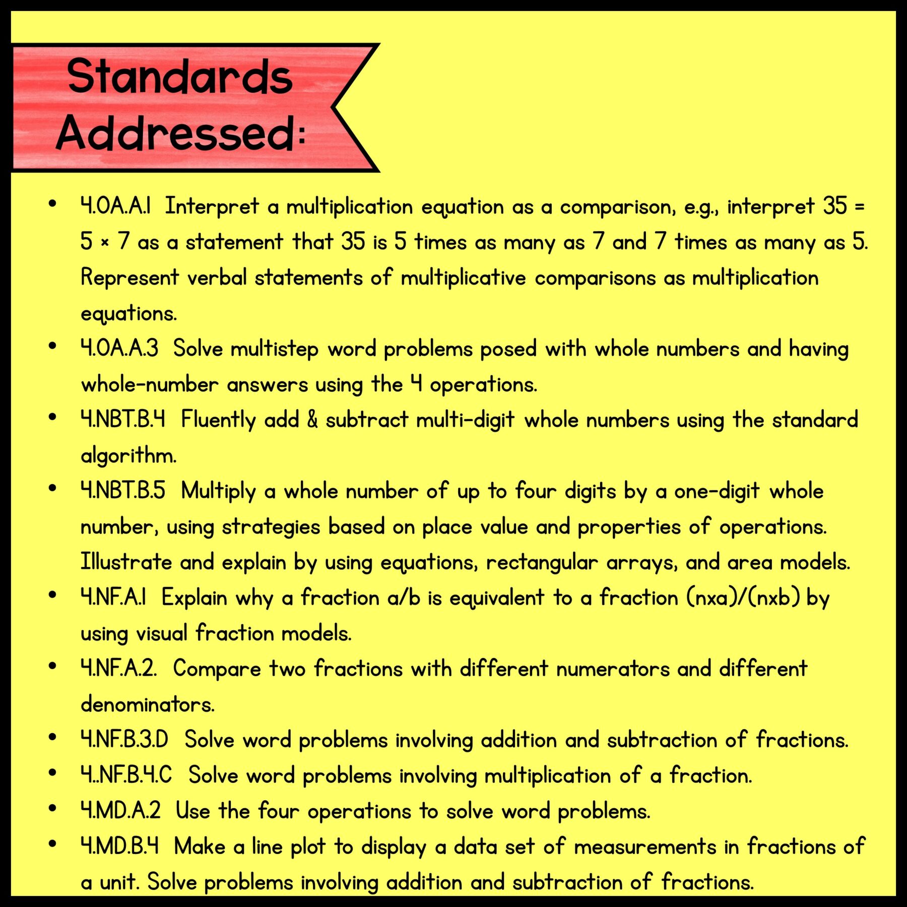 Project Based Learning - 4th Grade Math Bundle #3 - Image 3