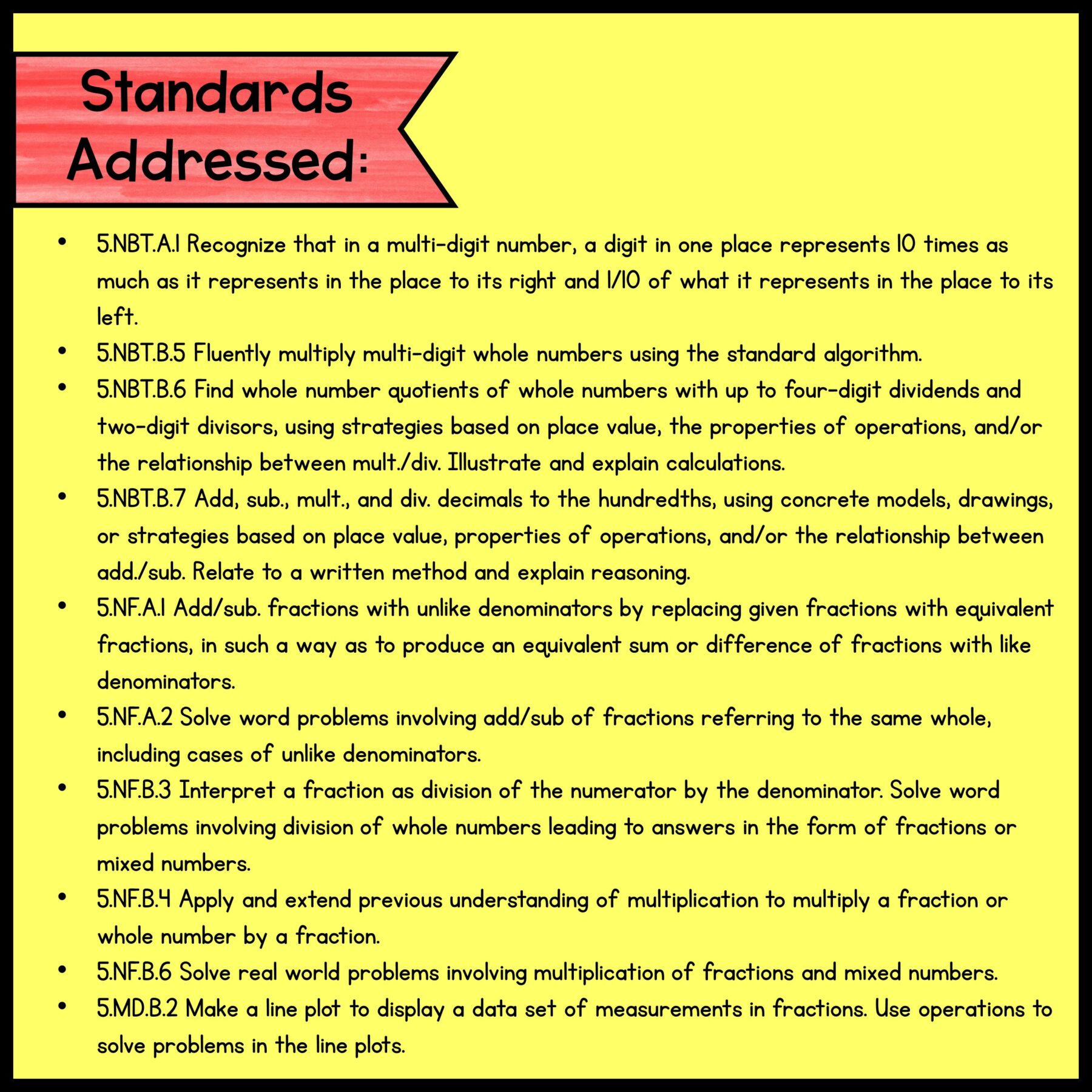 Project Based Learning – 5th Grade Math Bundle #3 - Image 3