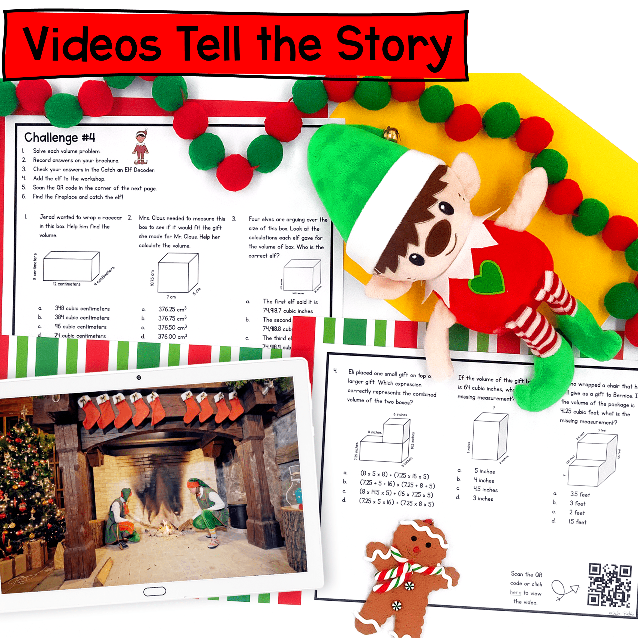 Christmas Elf - 5th Grade Math Escape Room & Webscape Digital Activities - Image 3