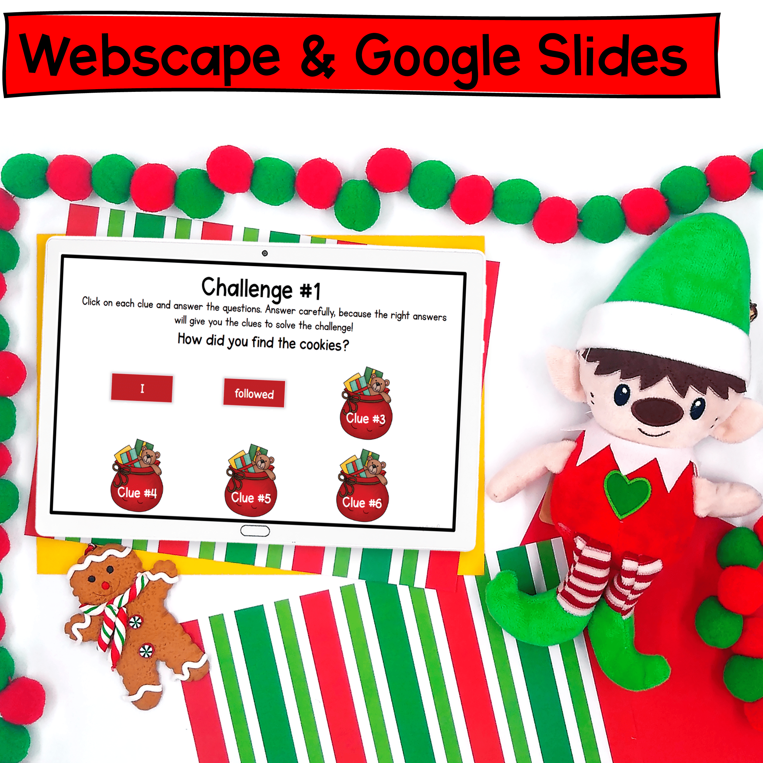 Christmas Elf - 5th Grade Math Escape Room & Webscape Digital Activities - Image 4