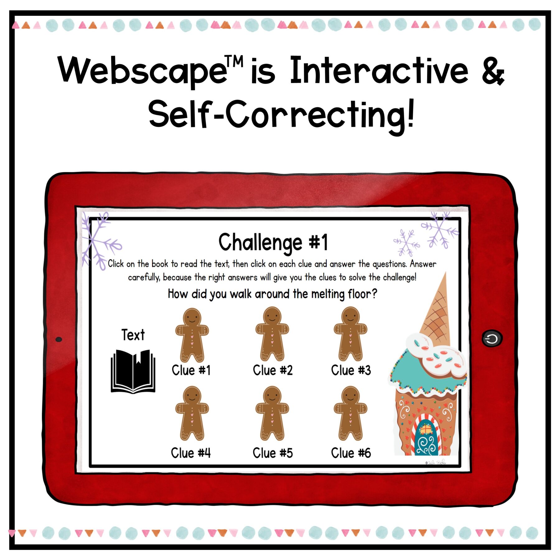 Gingerbread House Christmas Escape Room 1st Grade Reading Comprehension Activity - Image 7