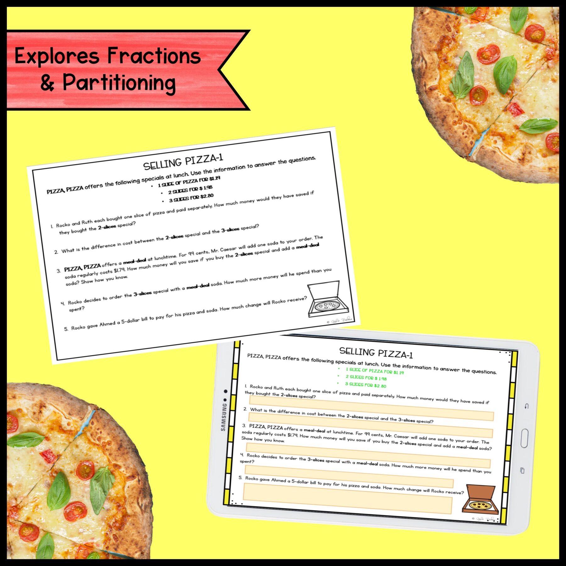 Project Based Learning – 5th Grade Math Bundle #3 - Image 5