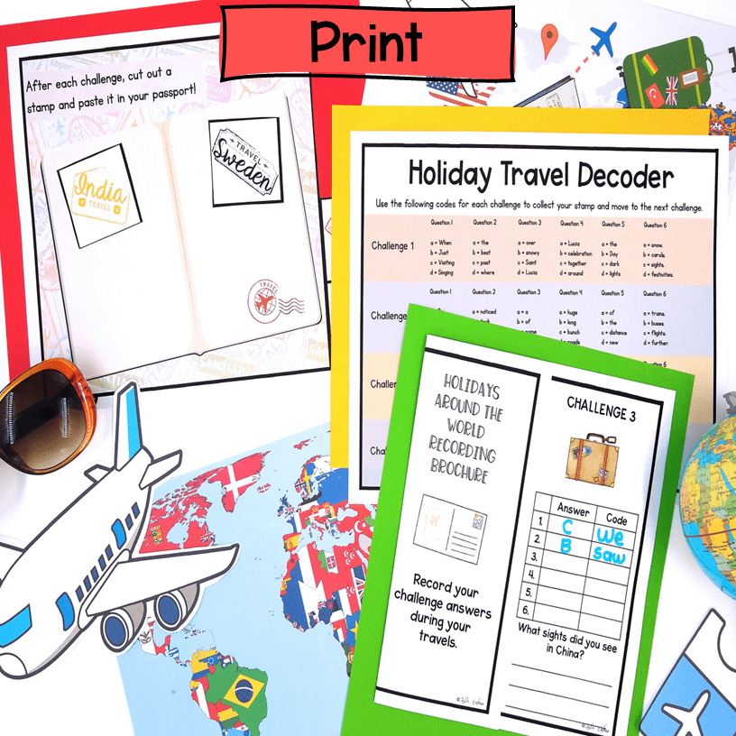 Holidays Around the World Escape Room 2nd 3rd Grade Christmas Reading Activity - Image 5
