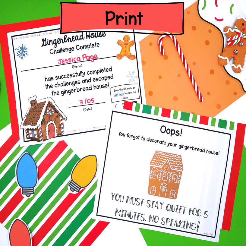 Gingerbread House Reading Escape Room - 4th & 5th Grade Christmas Activity ELA - Image 6