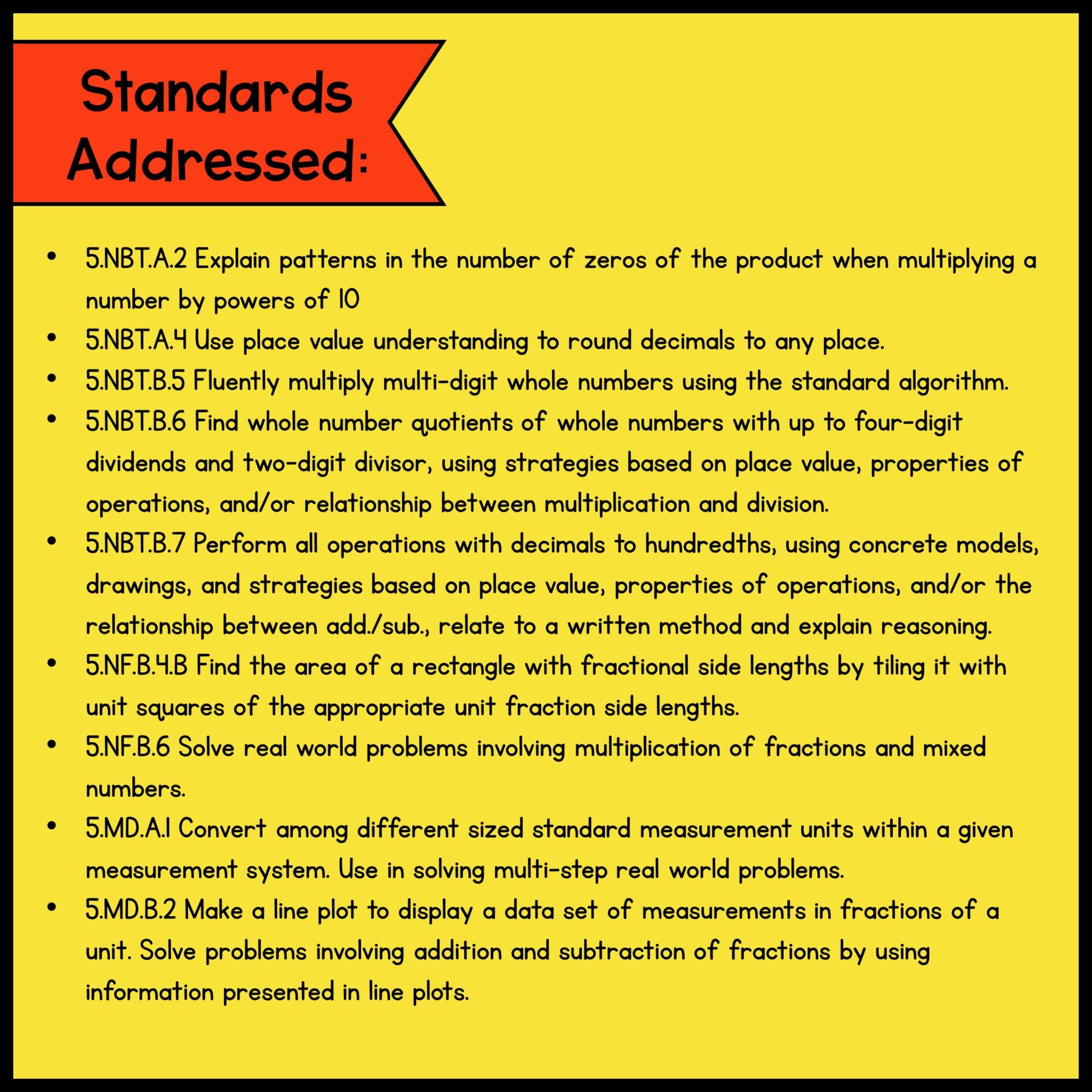 Project Based Learning – 5th Grade Math Bundle #3 - Image 9