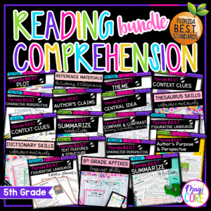 5th Grade Florida BEST Reading Comprehension Bundle FL B.E.S.T.