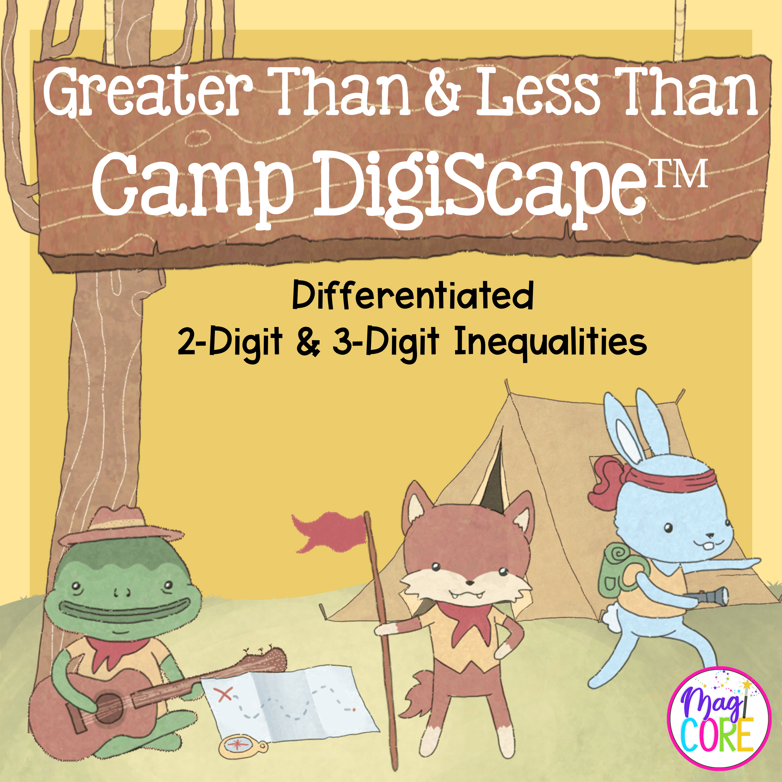 Greater Than Less Than Mini Digiscape Escape The Camp