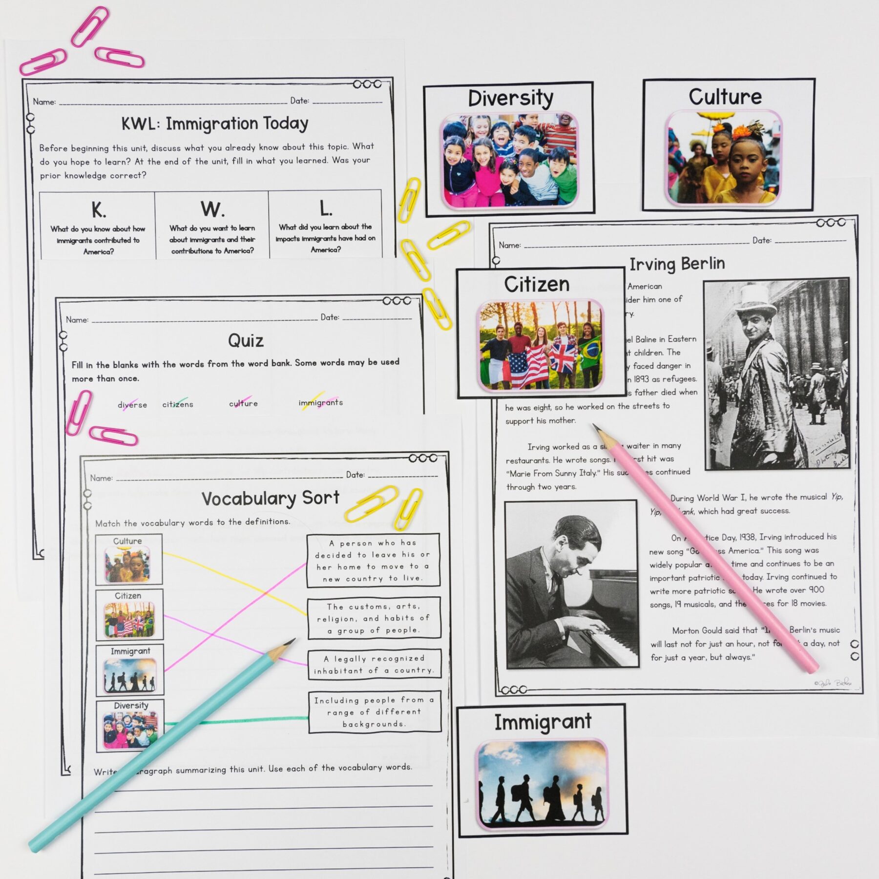 History Unit 8: Contributions of Immigrants Social Studies Lessons - Image 2
