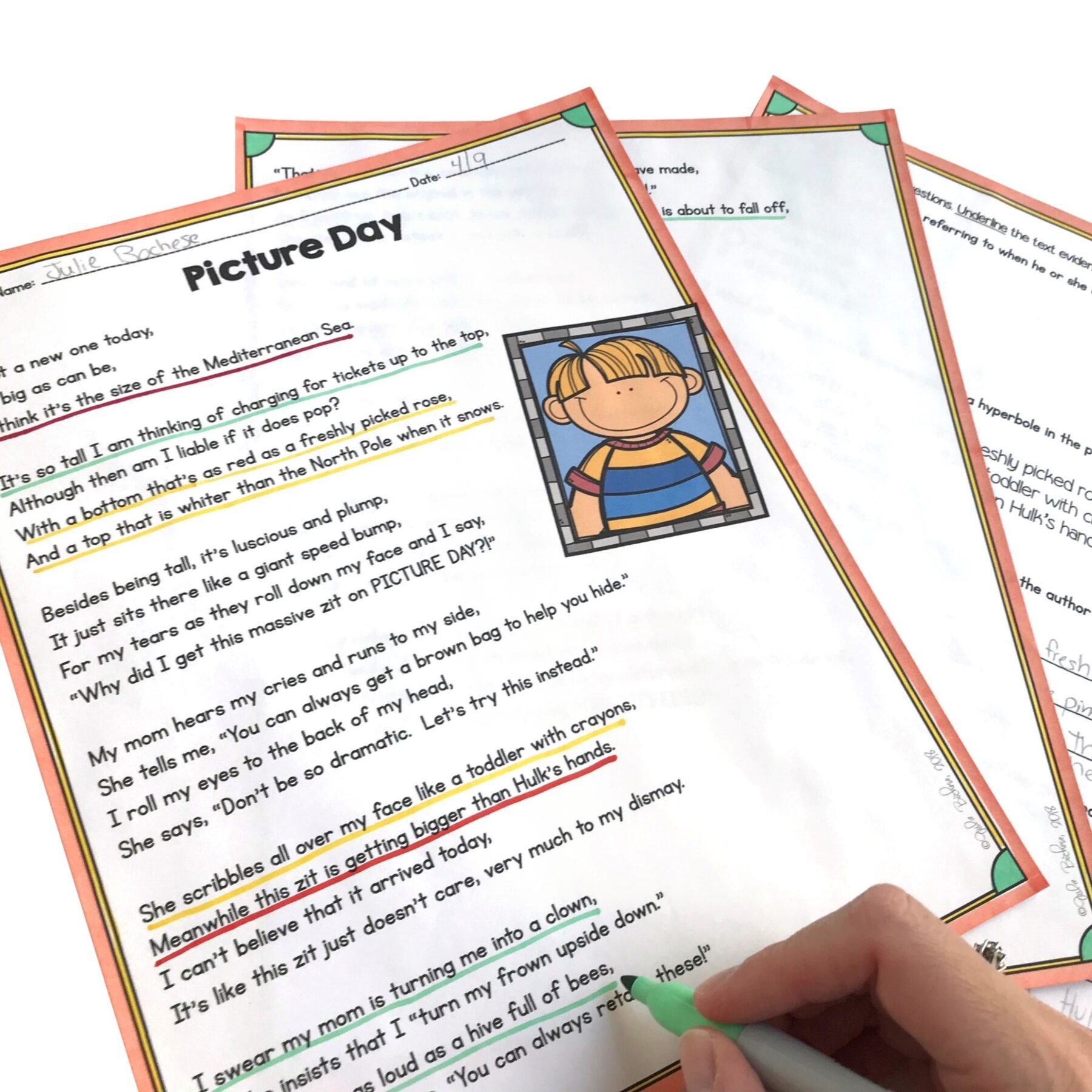 Figurative Language & Poetic Elements 5th Grade Reading Florida BEST ELA.5.R.1.4 - Image 3