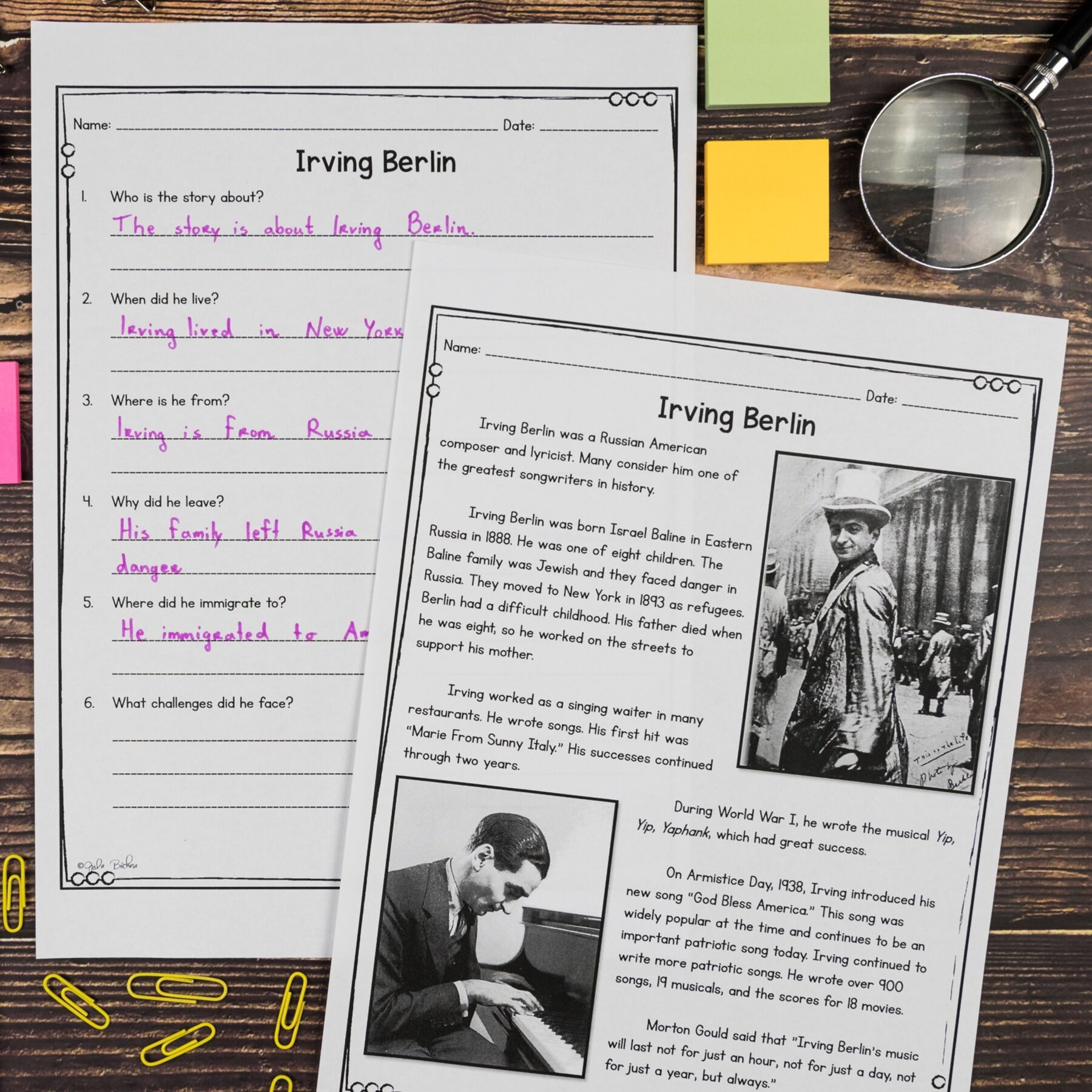 History Unit 8: Contributions of Immigrants Social Studies Lessons - Image 5