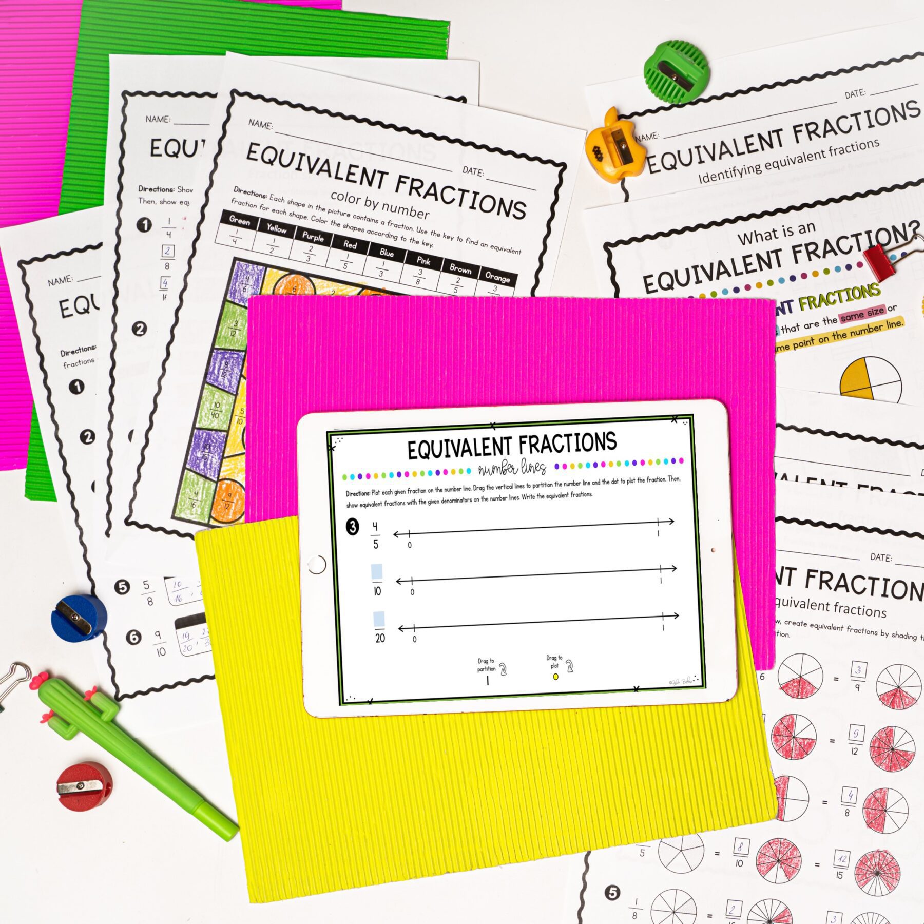Equivalent Fractions - 4th Grade Math - Print & Digital 4.NF.A.1 - Image 5