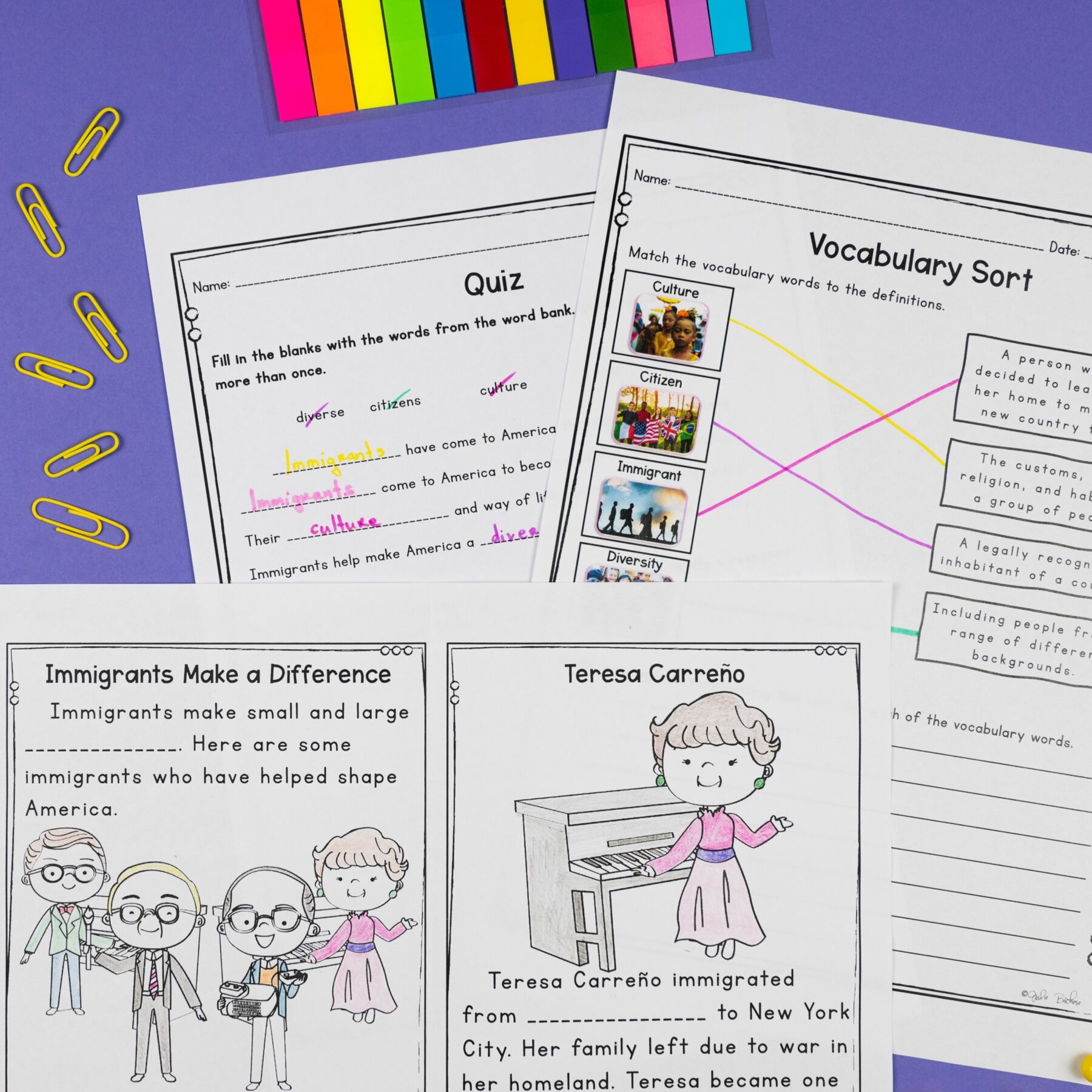 History Unit 8: Contributions of Immigrants Social Studies Lessons - Image 6