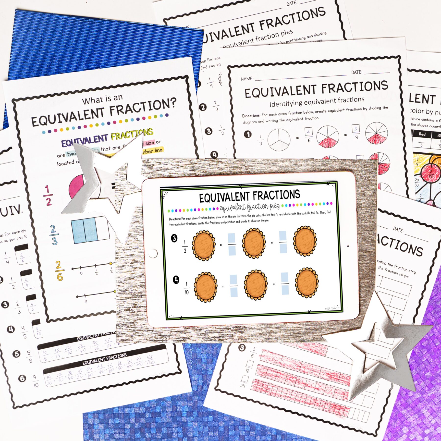 Equivalent Fractions - 4th Grade Math - Print & Digital 4.NF.A.1 - Image 6