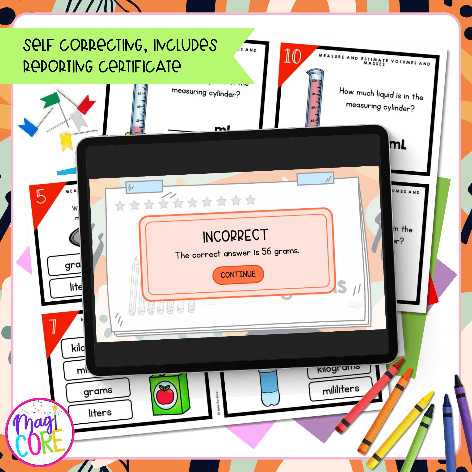 Measure & Estimate Volumes & Masses - 3rd Grade Math Task Cards - 3.MD.A.2 - Image 3