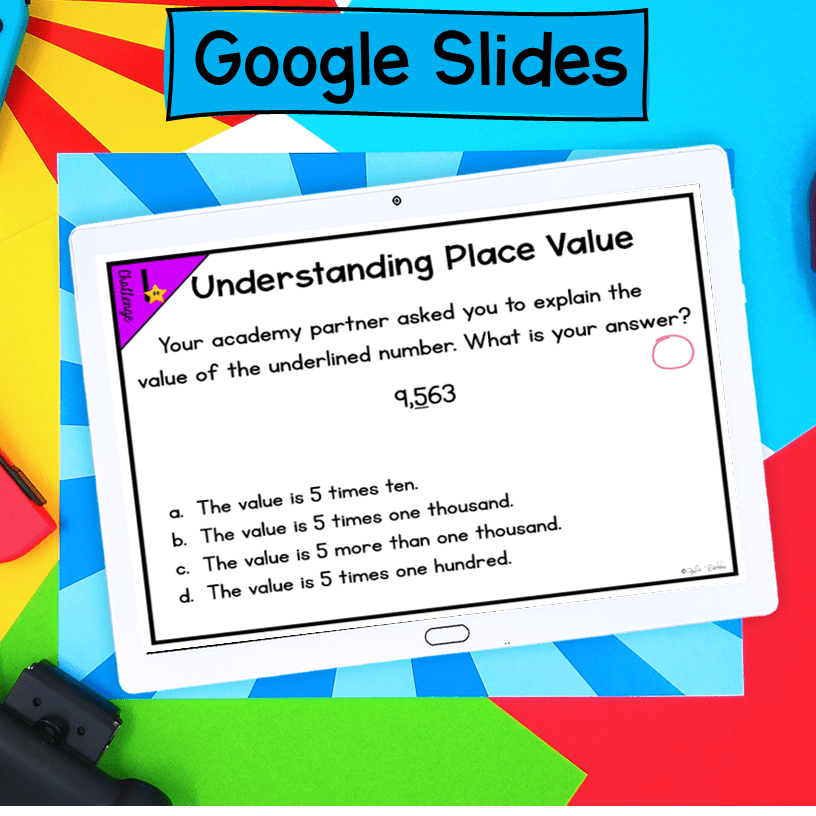 Place Value Math Video Game Escape Room & Webscape™ 4th Grade Patterns Rounding - Image 10